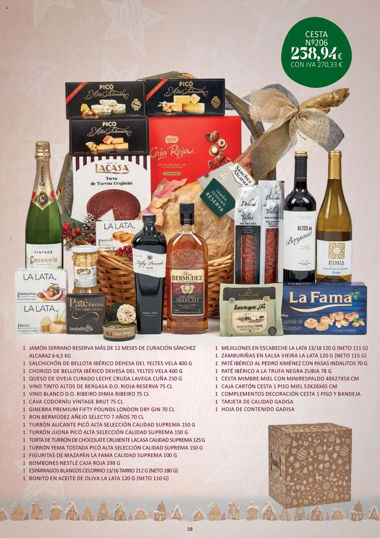 Gadis folleto │ válido desde el 16.10.2025 | Página: 28 | Productos: Jamón serrano, Aceite de oliva, Cuna, Caja