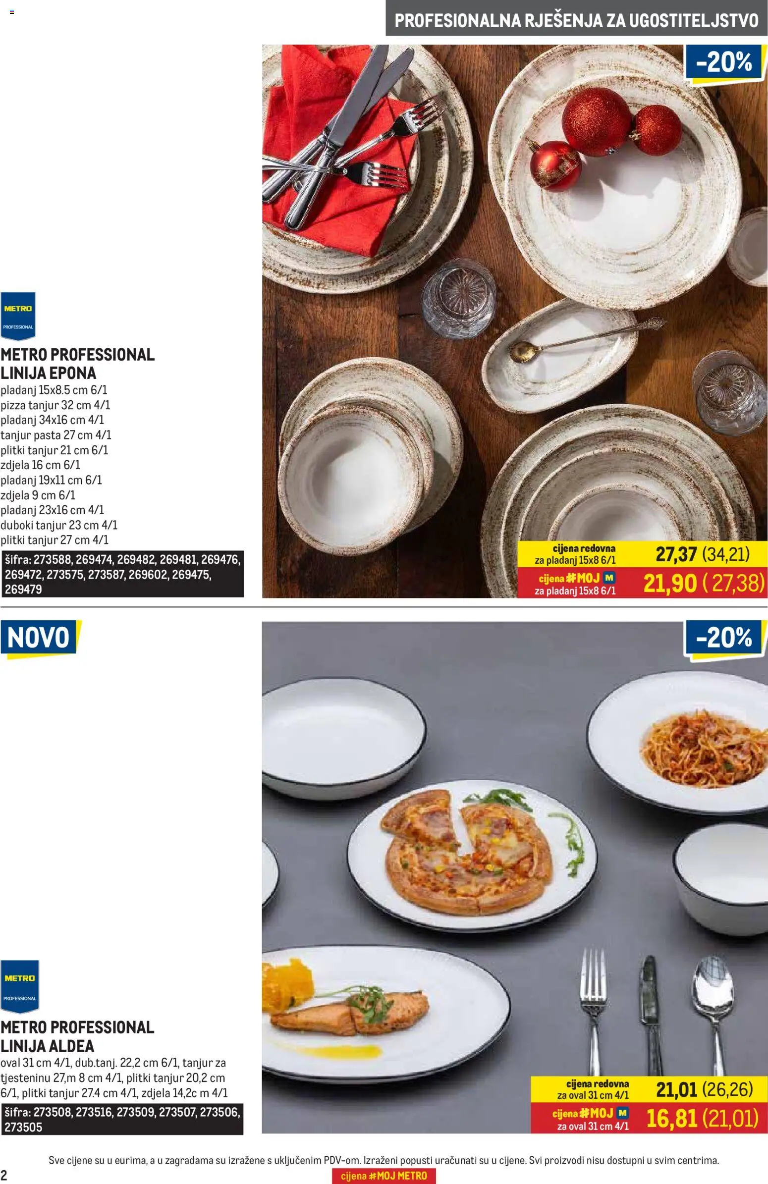 Metro katalog | vrijedi od 01.04.2026 | Stranica: 2 | Proizvodi: Pizza, Pasta, Zdjela, Pladanj