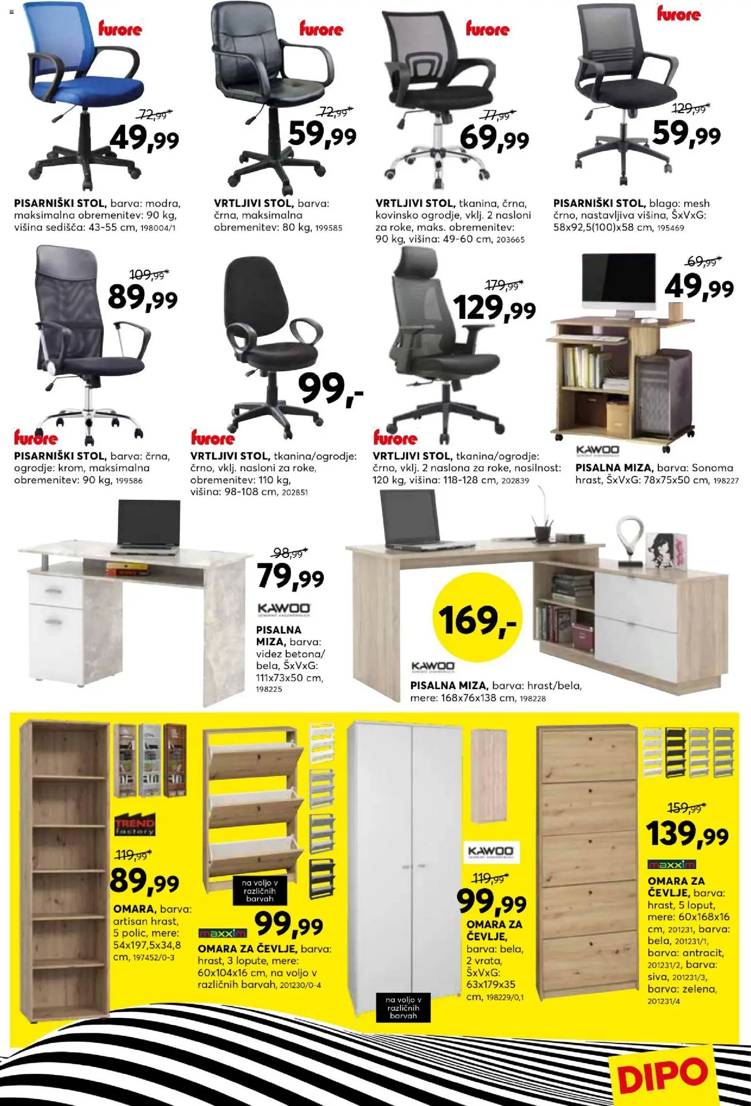 Novi Dipo katalog ponudbe – veljaven od 04.02.2026 | Stran: 15 | Izdelki: Omara, Barva