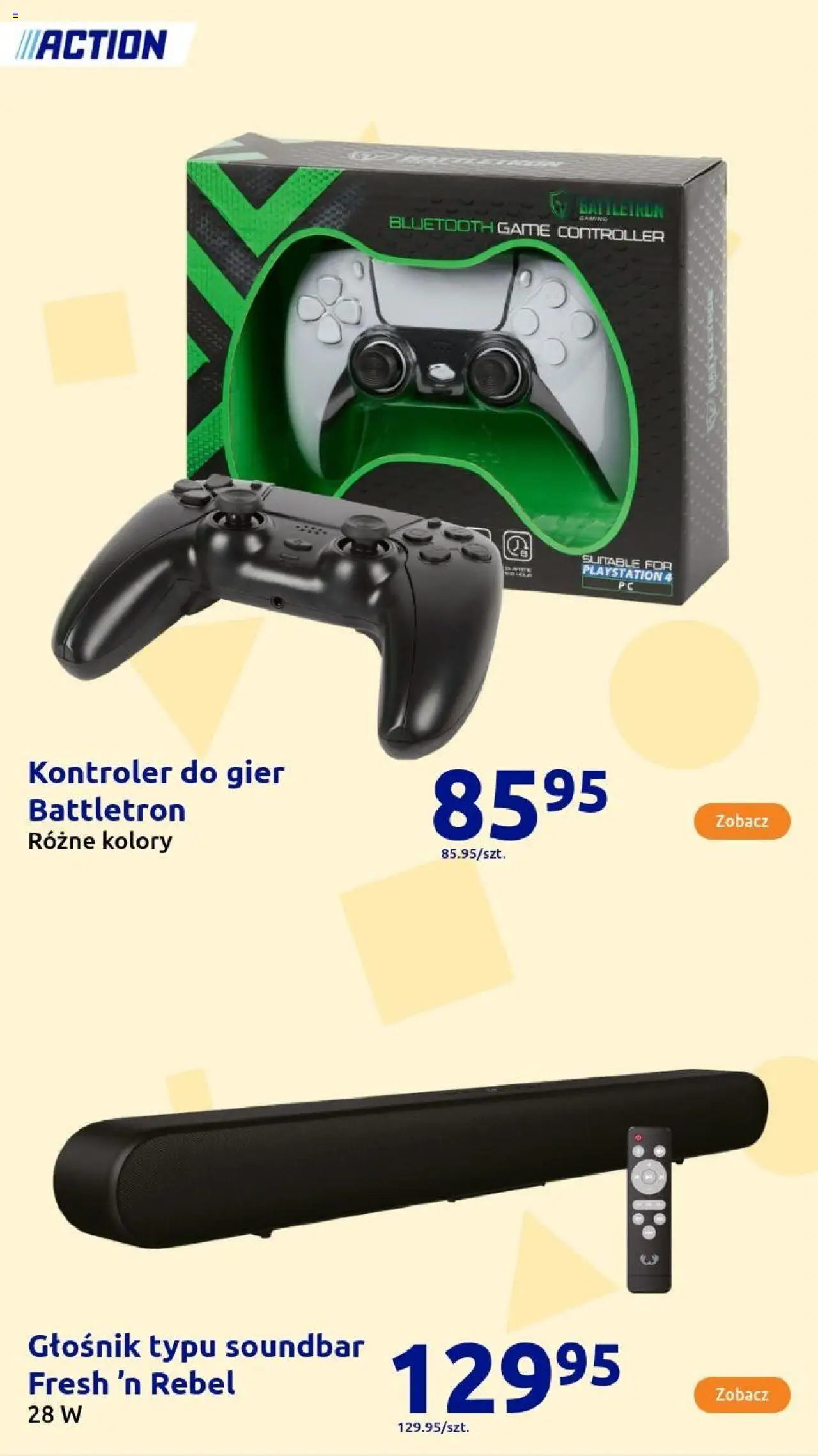 Action Gazetka - Presents od 15.10.2025 | Strona: 147 | Produkty: Playstation, Głośnik, Kontroler, Soundbar