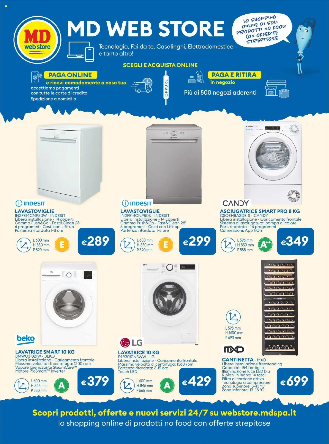 Volantino MD Discount del 23.09.2025 | Pagina: 28 | Prodotti: Centrifuga, Compressore, Lavatrice, Lavastoviglie