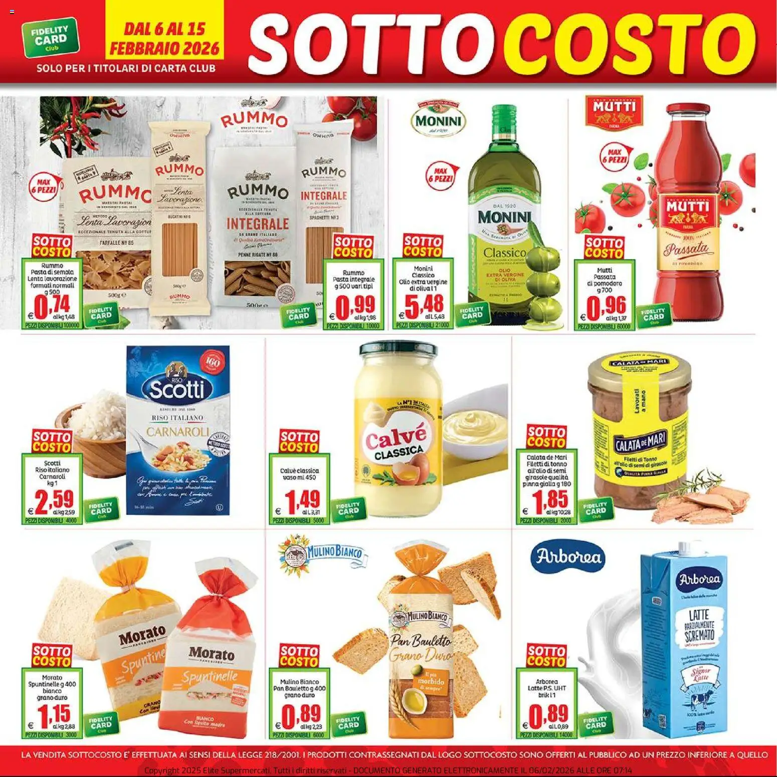 Volantino Elite Supermercati del 06.02.2026 | Pagina: 2