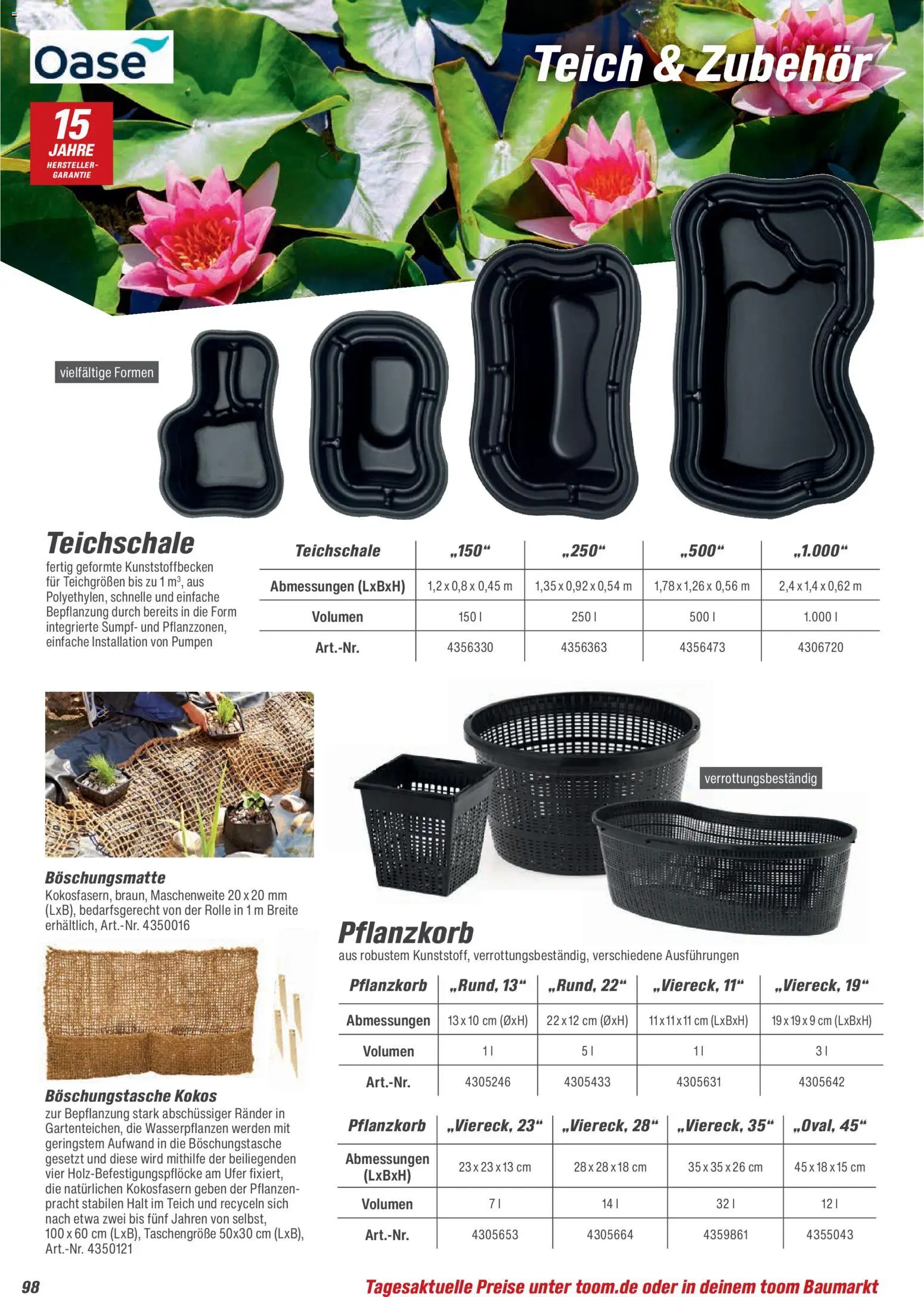 Toom Baumarkt Gartenpflege & Teich 2026 – gültig ab 20.02.2026 | Seite: 98