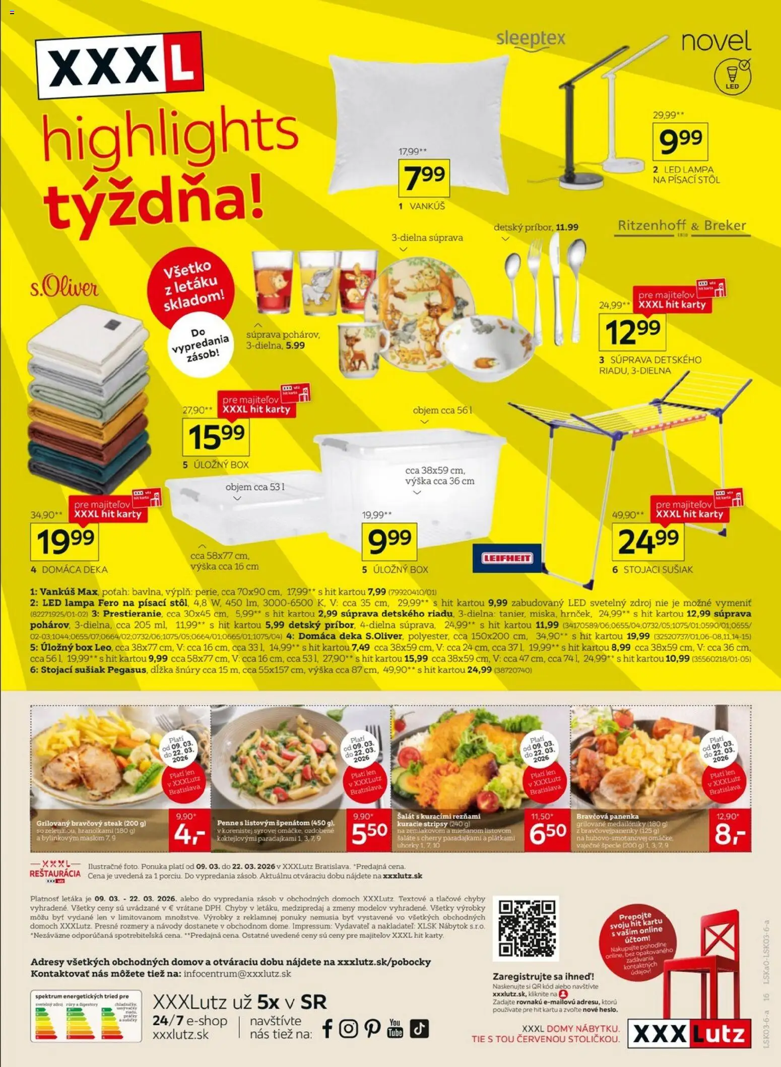 Nové XXXLutz akcie – leták je platný od 09.03.2026 | Strana: 16 | Produkty: Nábytok, Vankúš, Lampa, Led lampa
