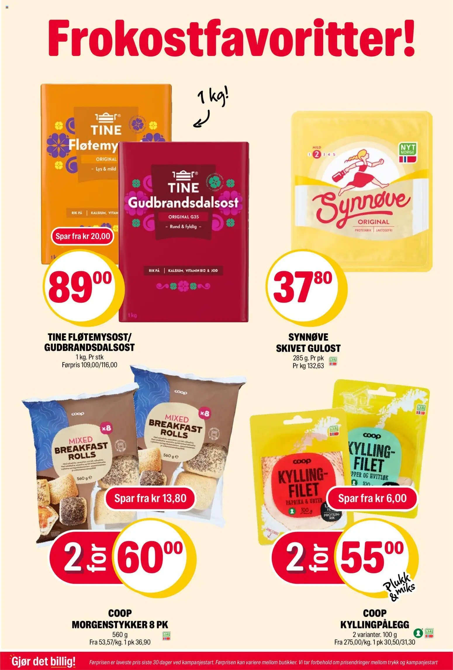 {H1} | Side: 11 | Produkter: Kylling, Gulost, Суміш дитяча, Lys