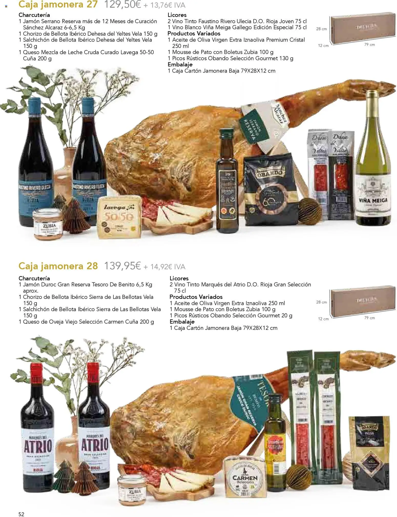 Lupa Supermercados Regalar en Navidad │ válido desde el 03.11.2025 | Página: 54 | Productos: Jamón serrano, Leche, Vino, Aceite de oliva virgen extra
