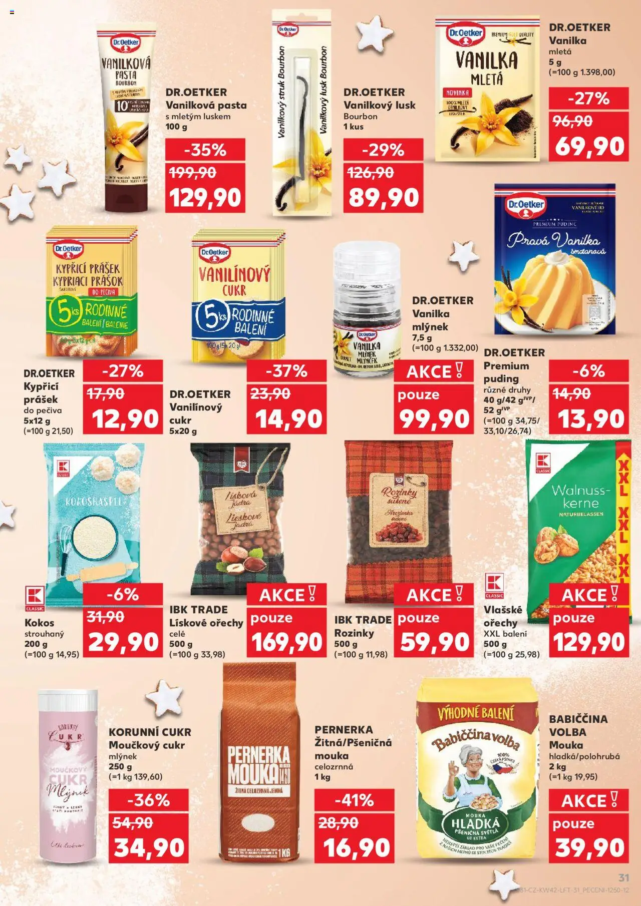 Kaufland leták - Chomutov od 15.10.2025 | Strana: 31 | Produkty: Bourbon, Vanilková pasta, Kokos, Vanilkový lusk