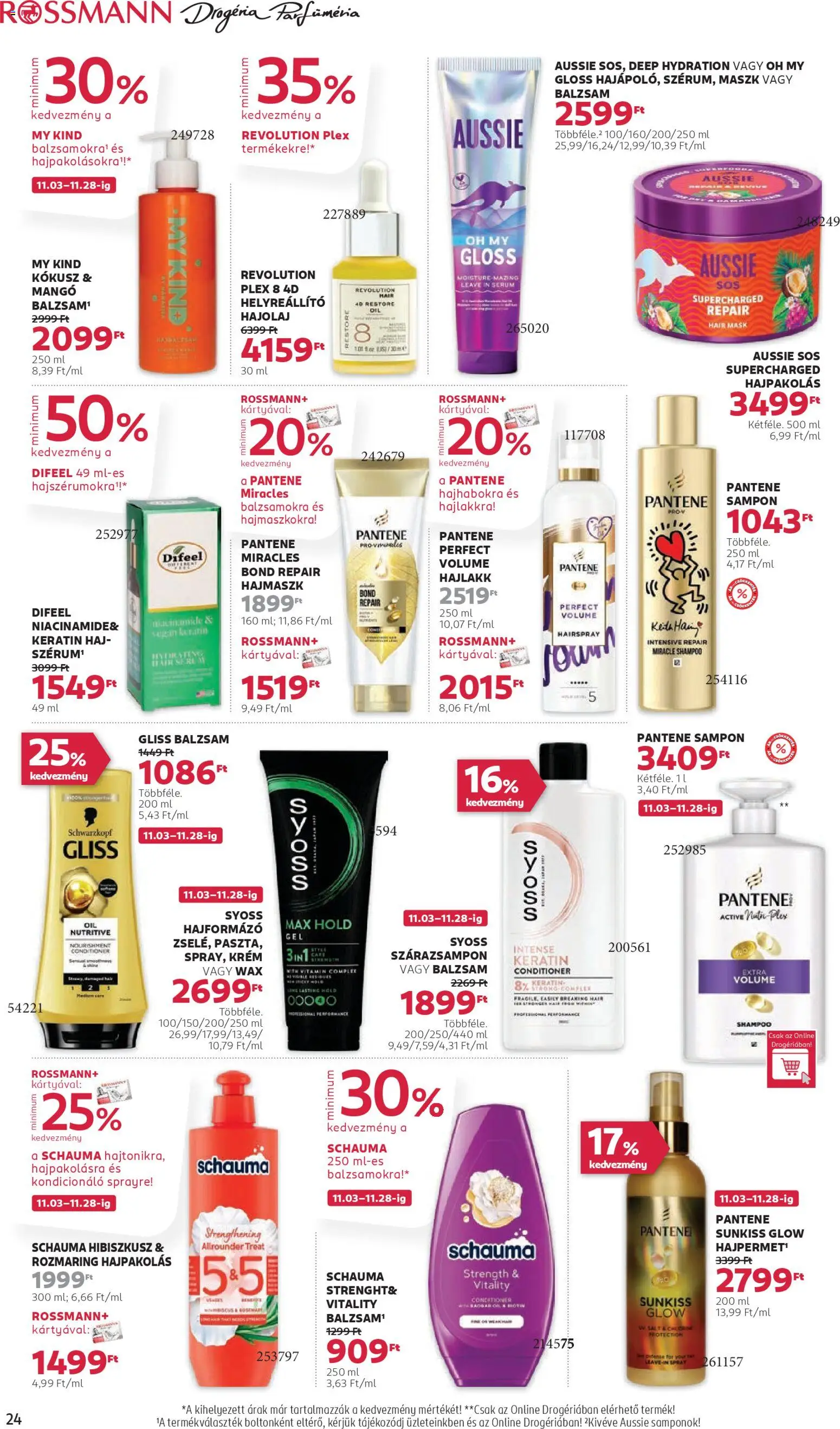 Rossmann akciós ujság - amely érvényes a következő dátumtól: 03.11.2025 | Oldal: 26 | Termékek: Sampon, Hajmaszk, Maszk, Hal