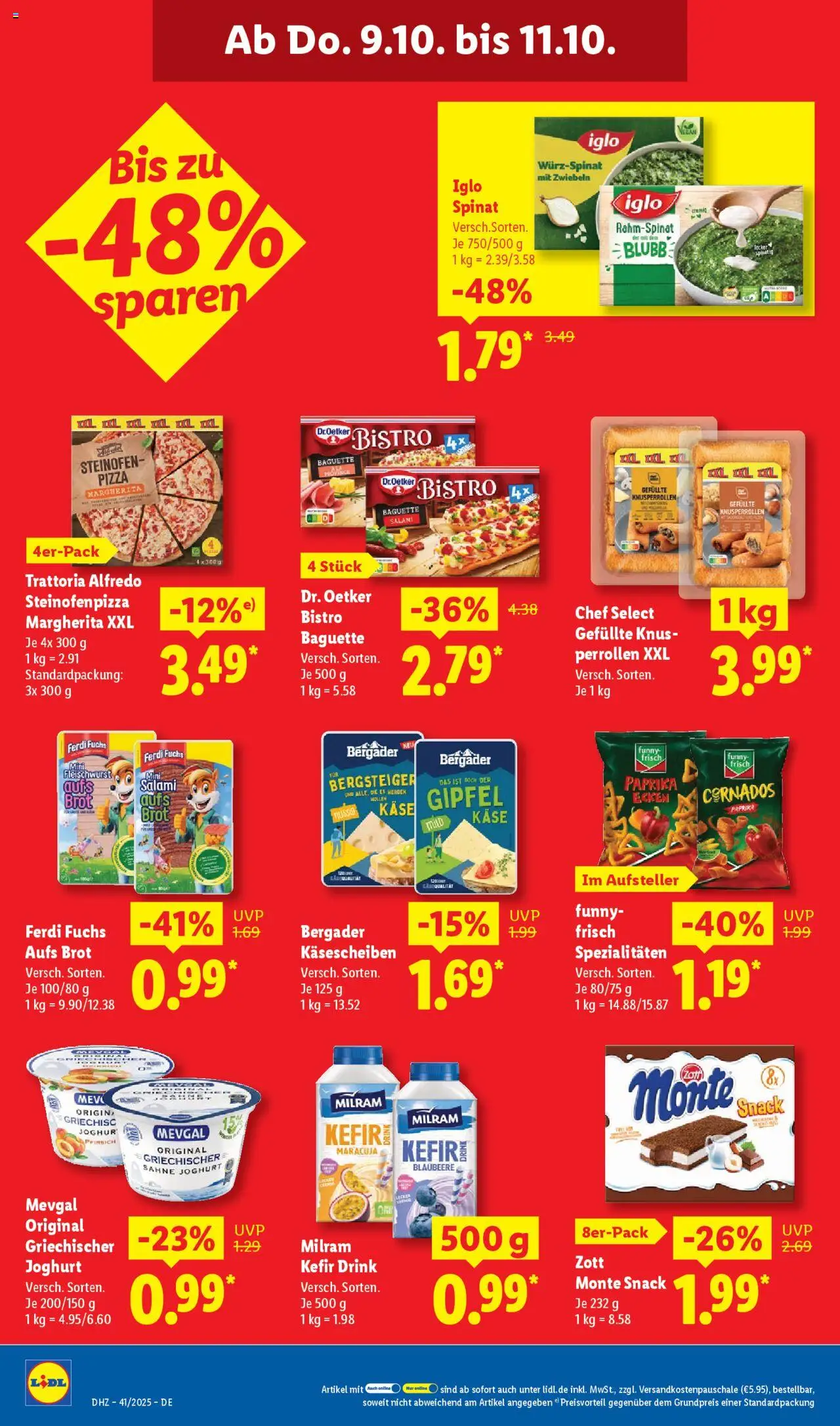 Lidl Prospekt Hilders – gültig ab 06.10.2025 | Seite: 60 | Produkte: Iglo, Milram, Pfirsich, Brot