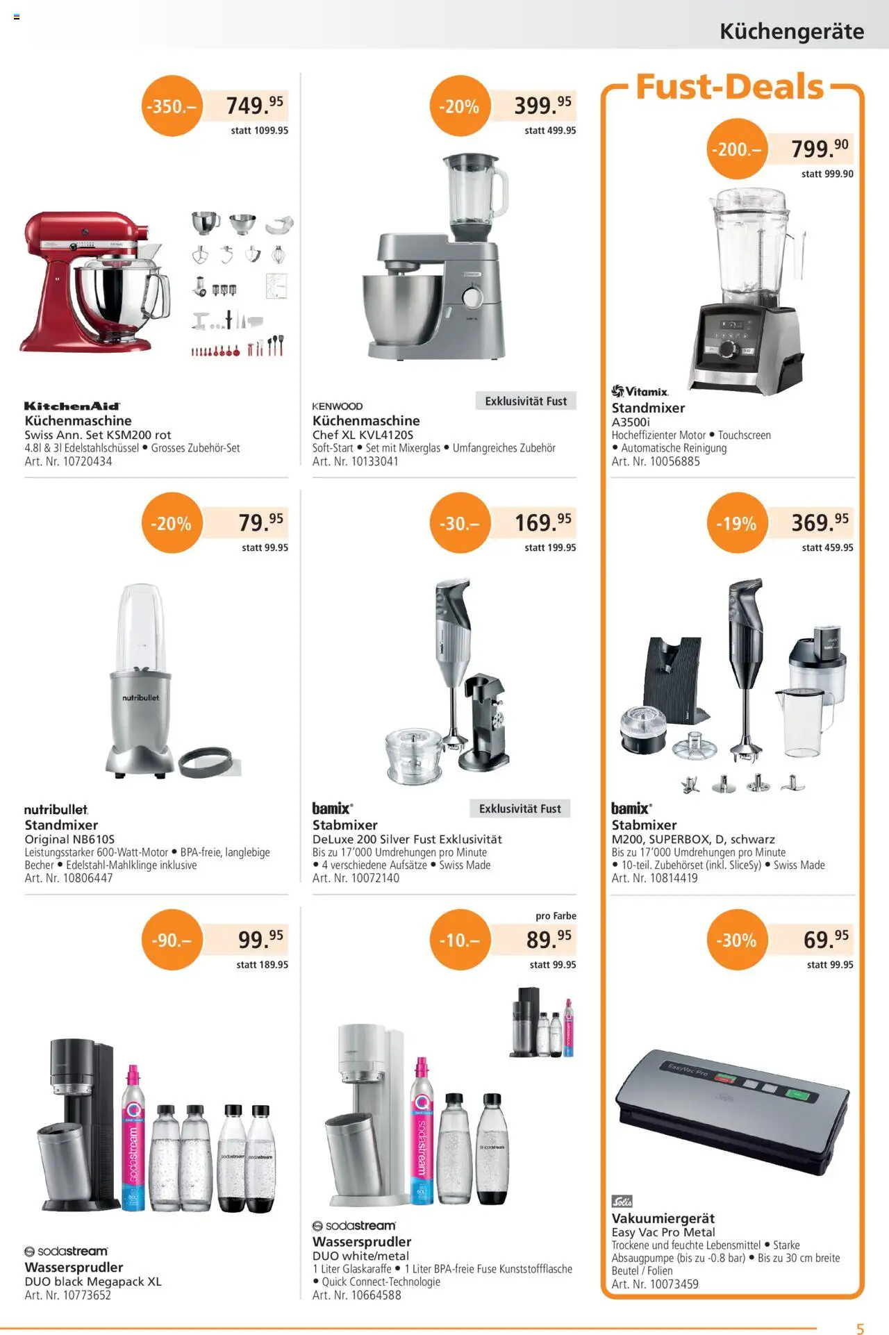 Fust Aktionen – gültig ab 20.10.2025 | Seite: 5 | Produkte: Stabmixer