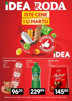 Roda katalog Iste cene i u martu - pregled Roda kataloga - važi od 19.03.2026