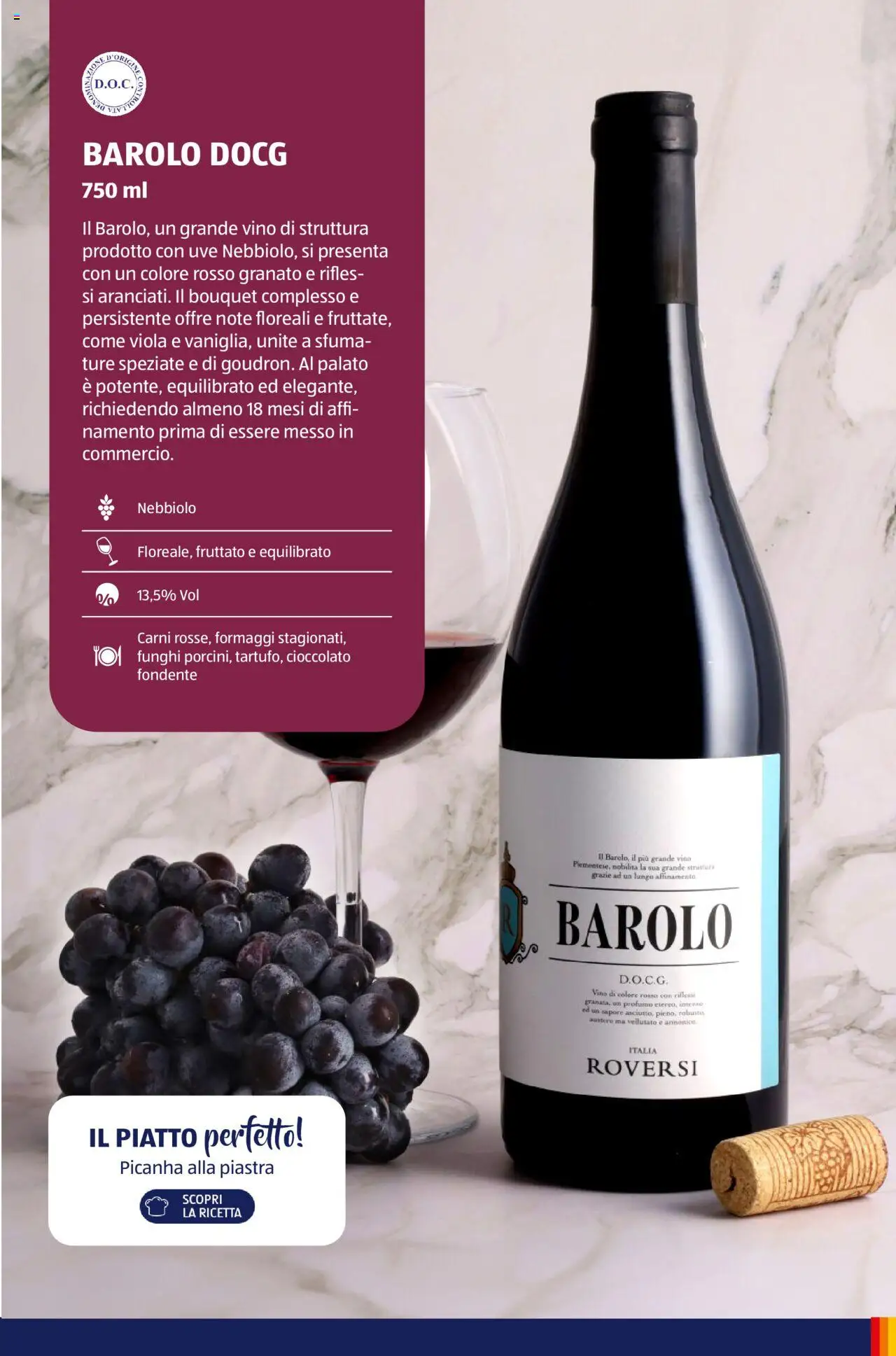 Volantino Aldi del 05.11.2024 | Pagina: 8 | Prodotti: Cioccolato, Vino, Piatto, Profumo