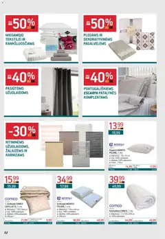 ERMITAŽAS leidinys galioja nuo 01.04.2026 | Puslapis: 32 | Prekių: Pagalvė, Antklodė