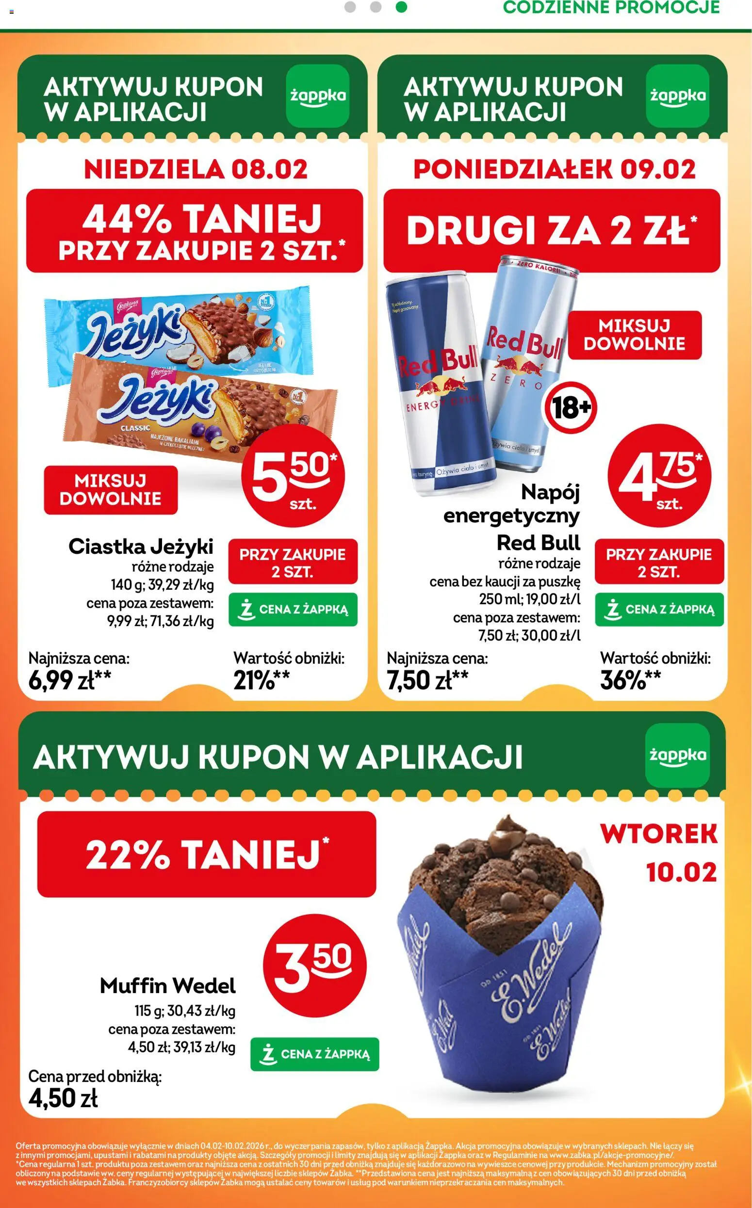 Żabka Gazetka od 28.01.2026 | Strona: 8 | Produkty: Malina, Kabanosy, Ciastka