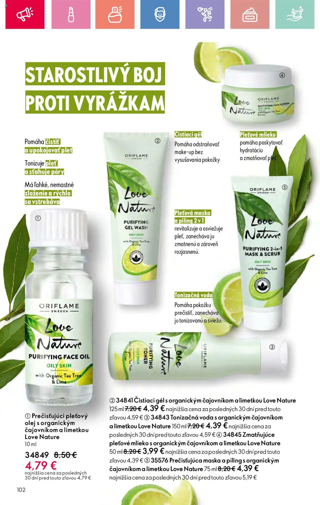 Katalóg Oriflame 10 2025 │ platný od 06.07.2025 | Strana: 102 | Produkty: Mlieko, Olej, Maska, Toner