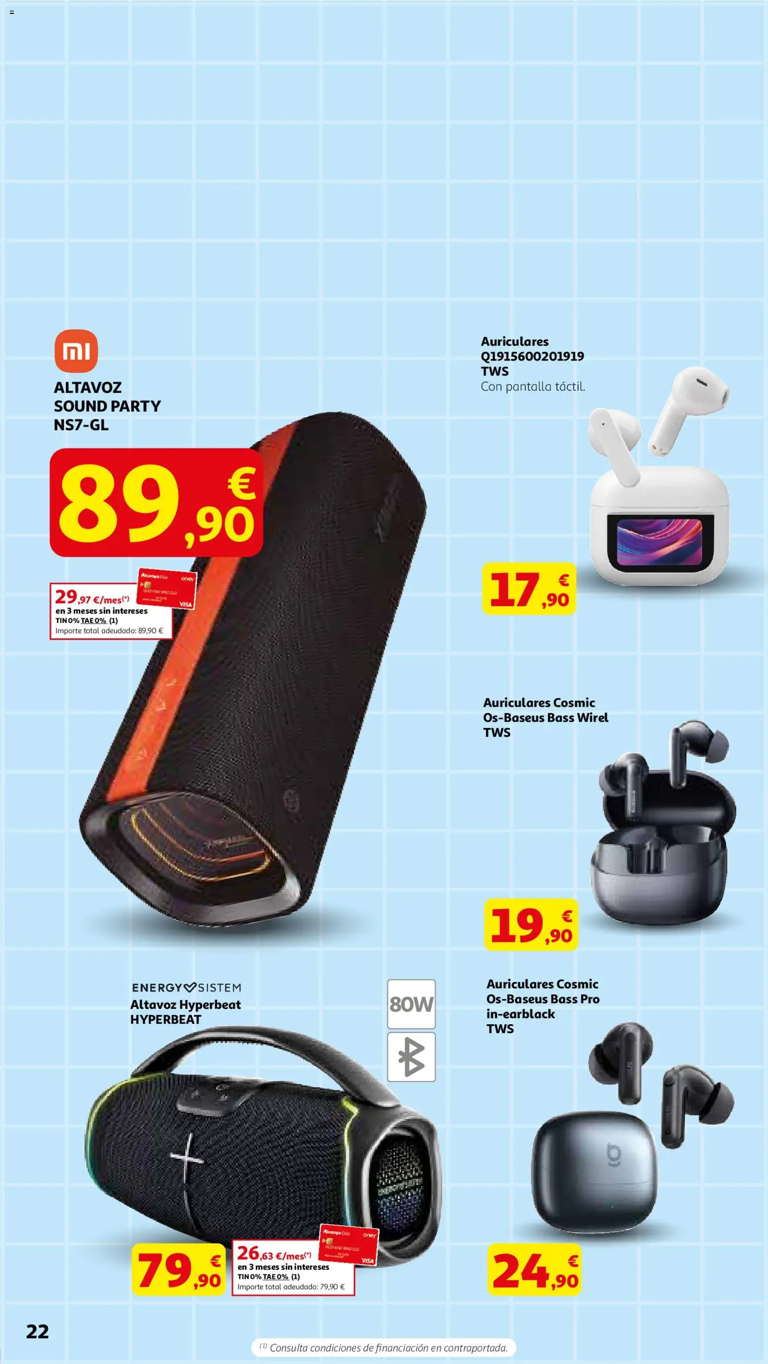 Alcampo - Dia del Padre │ válido desde el 04.03.2026 | Página: 22 | Productos: Auriculares, Altavoz
