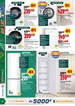 E.leclerc katalog akcije – veljaven od 03.12.2025 | Stran: 34 | Izdelki: Hladilnik, Pralni stroj, Susilni stroj, Polica
