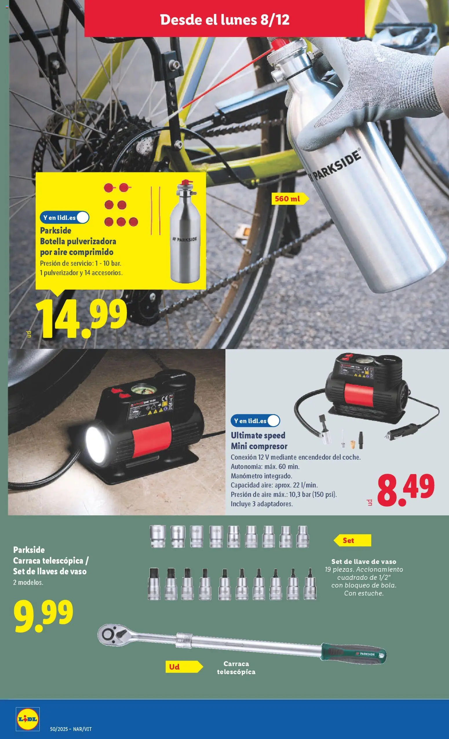 Lidl folleto de bazar │ válido desde el 08.12.2025 | Página: 10 | Productos: Manómetro