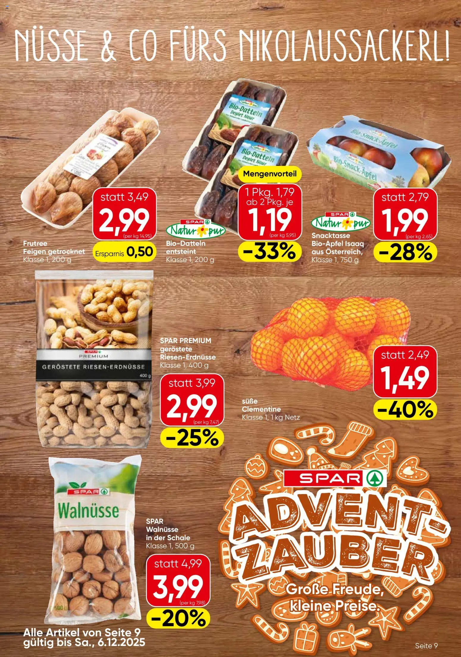 Eurospar Flugblatt - Steiermark gültig ab 20.11.2025 | Seite: 9 | Produkte: Nüsse, Äpfel