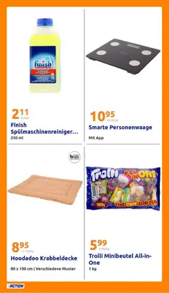 Action Prospekt ab 22.10.2025 gültig | Seite: 29 | Produkte: Personenwaage, Finish, Spülmaschinenreiniger