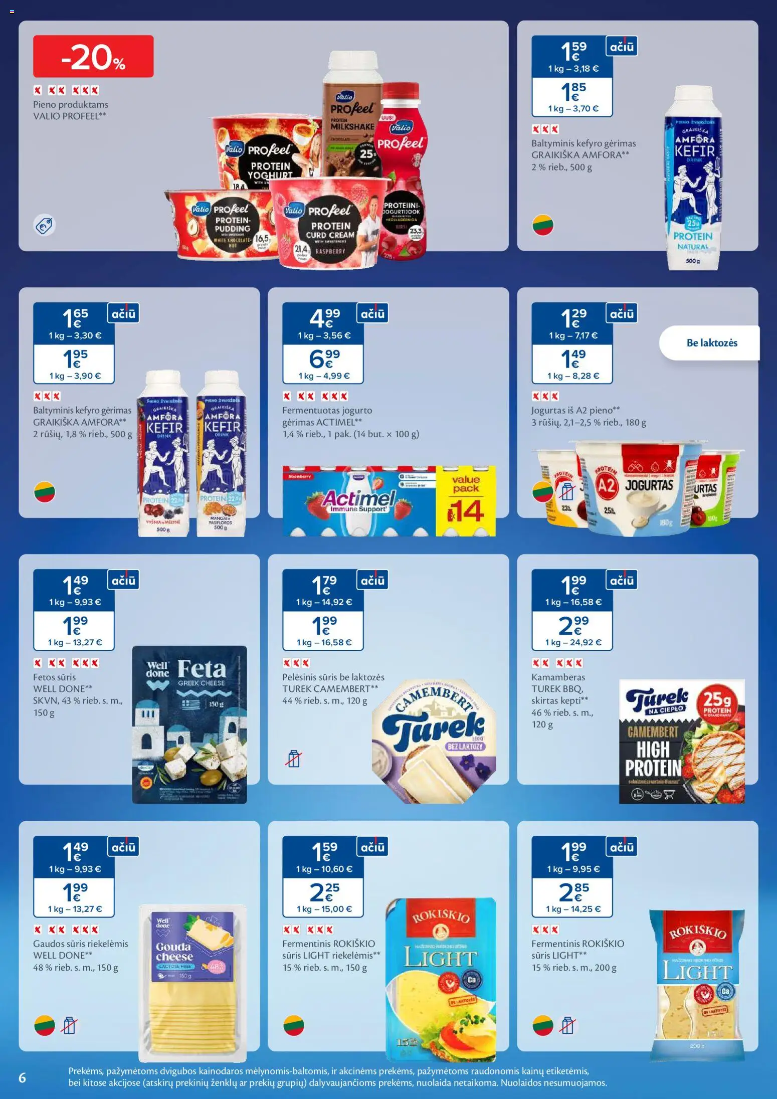 MAXIMA akcijos nuo 06.01.2026 | Puslapis: 6 | Prekių: Pelėsinis sūris, Jogurtas, Sūris, Jogurto gėrimas