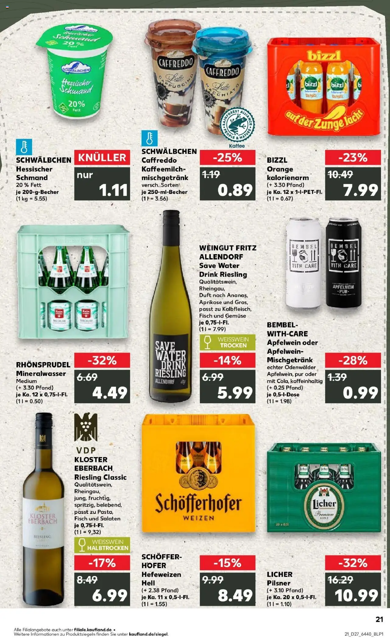 Kaufland prospekt Rüsselsheim Am Main	 - gültig ab dem 06.07.2025 | Seite: 36 | Produkte: Kaffee, Weißwein, Duft, Fisch