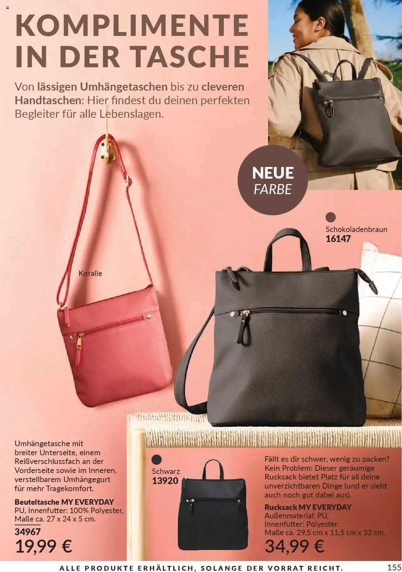 AVON Katalog Oktober 2025 – gültig ab 01.10.2025 | Seite: 157 | Produkte: Tasche, Rucksack