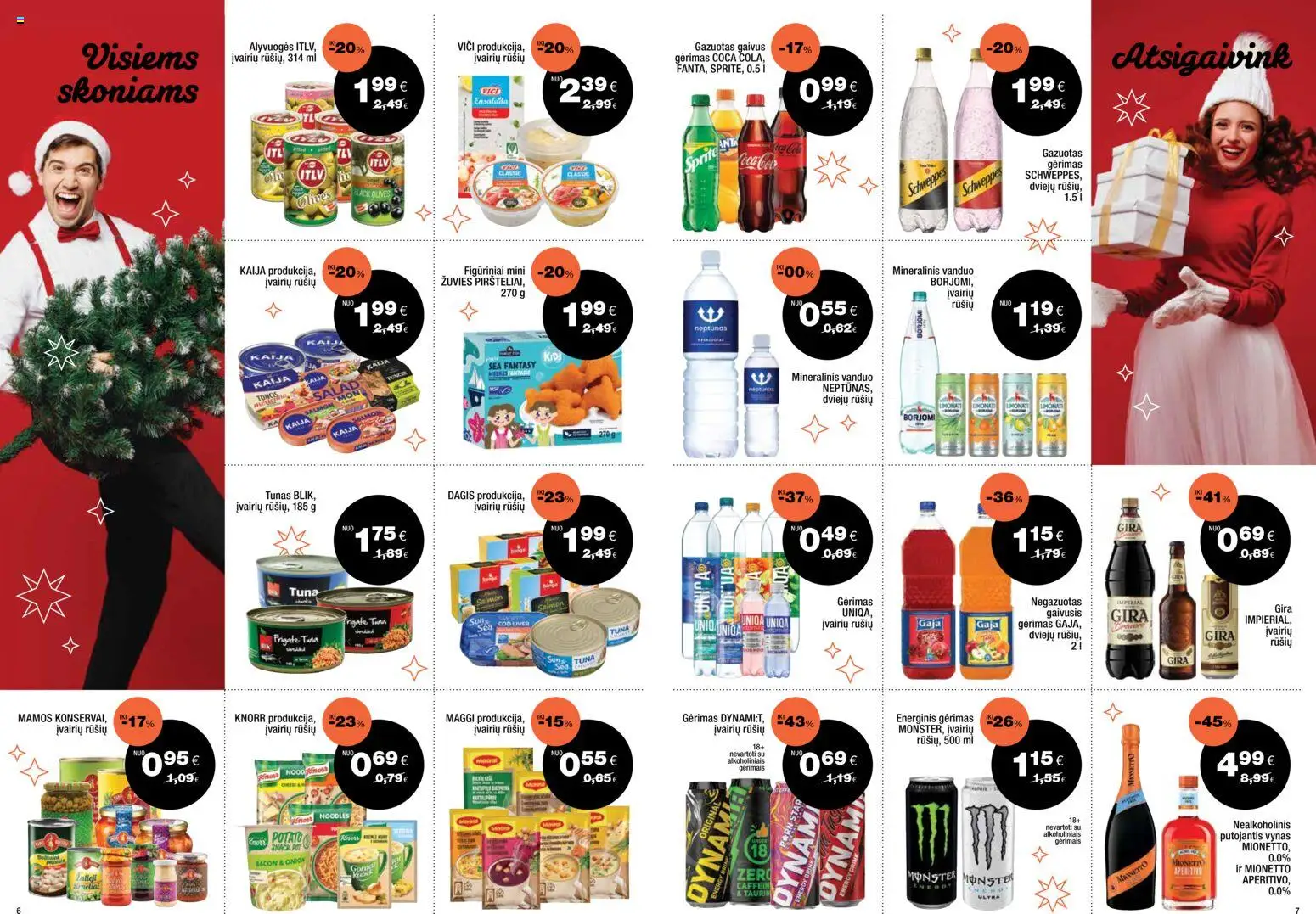 Express market akcijos nuo 07.12.2025 | Puslapis: 4 | Prekių: Energinis gėrimas, Vynas, Mineralinis vanduo