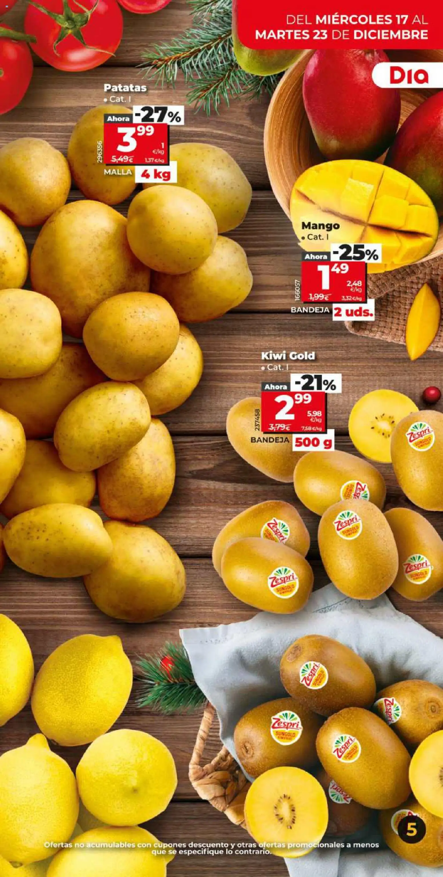 Dia - folleto Market │ válido desde el 17.12.2025 | Página: 5 | Productos: Kiwi, Ρούτερ, Bandeja