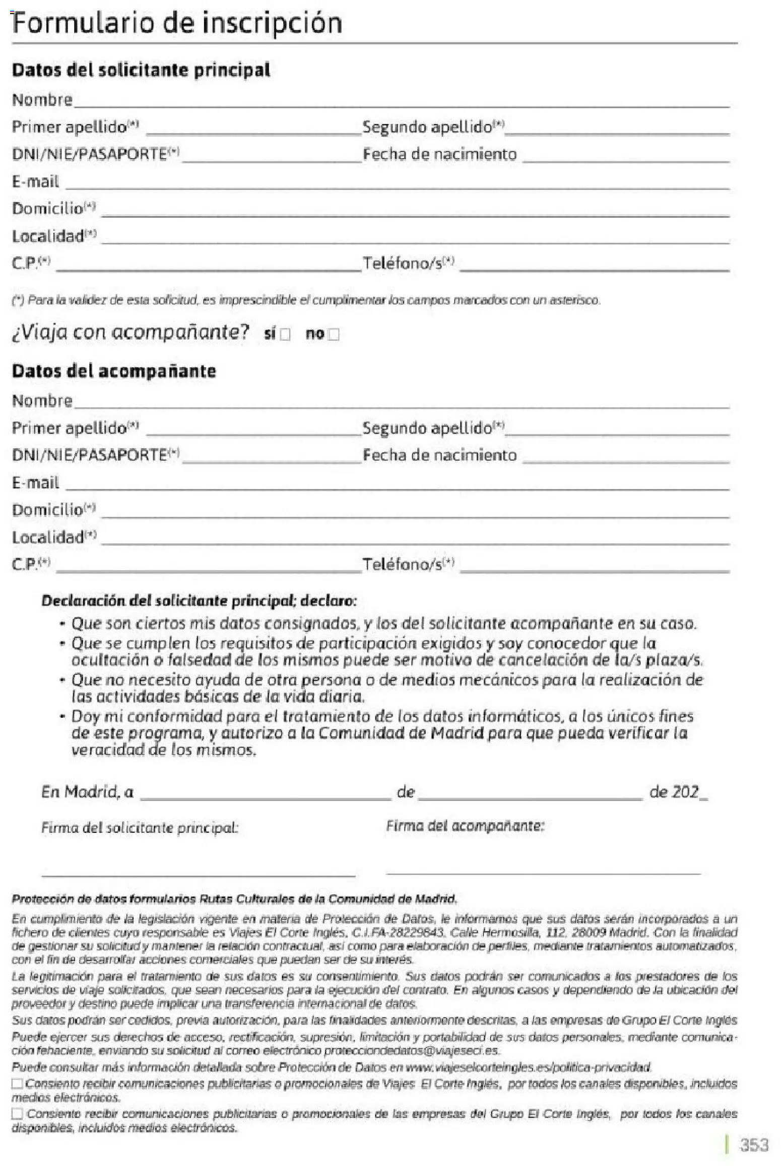 Viajes El Corte Inglés Rutas Culturales de la Comunidad de Madrid │ válido desde el 01.04.2026 | Página: 353