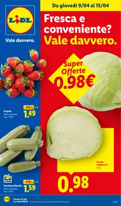 Anteprima del volantino Lidl volantino Fresca e conveniente valido a partire dal 09.04.2026