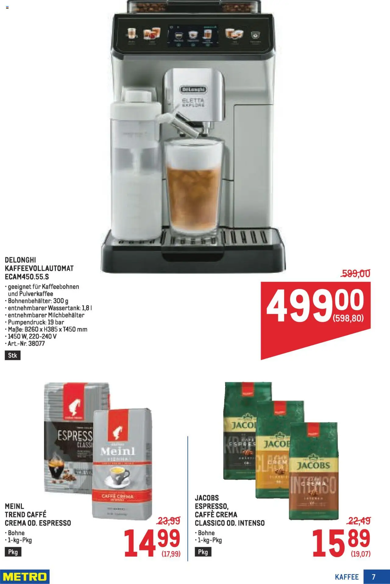 Metro  Kaffee Spezial gültig ab 04.09.2025 | Seite: 7 | Produkte: Kaffee