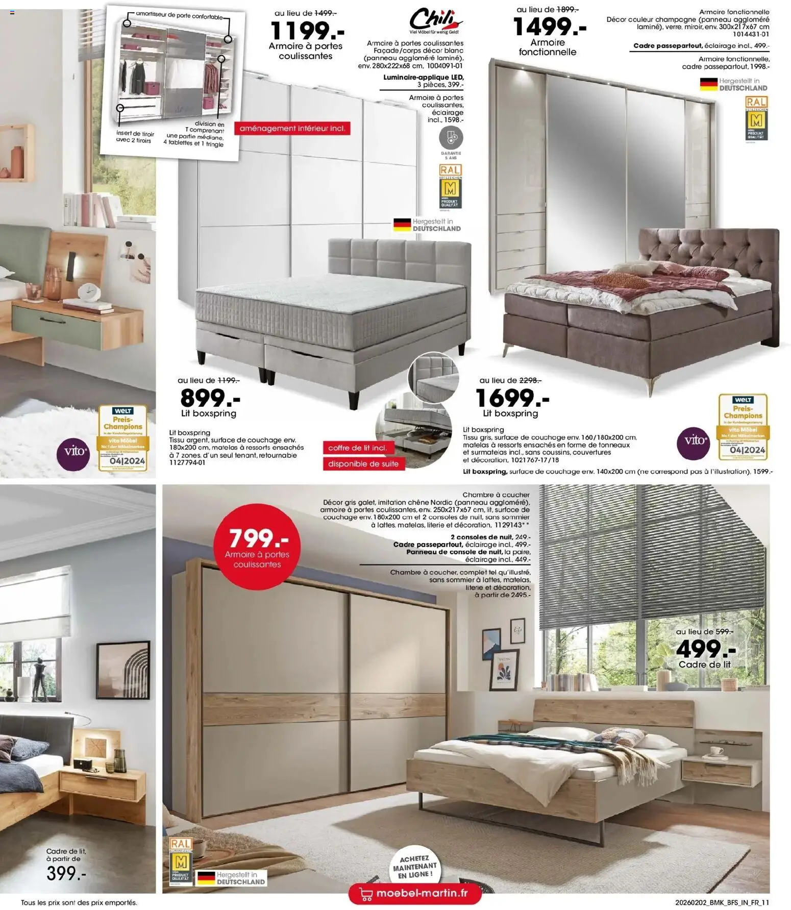 {H1} | Page: 11 | Produits: Porte, Armoire, Sommier, Portes