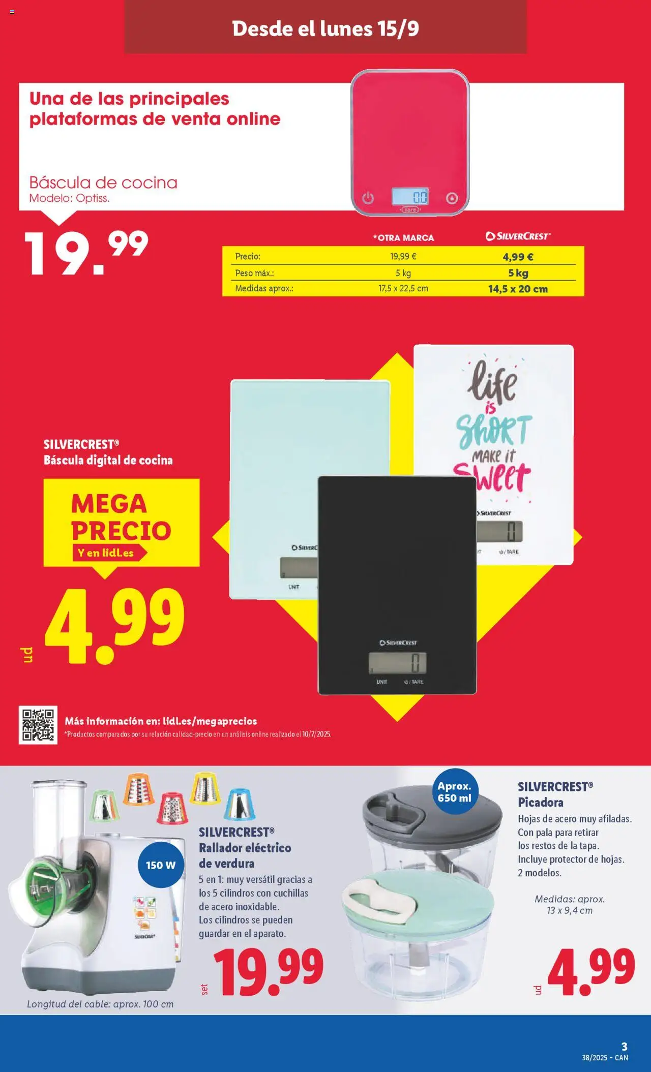 Lidl - Canarias │ válido desde el 15.09.2025 | Página: 5 | Productos: Cable, Cocina, Peso