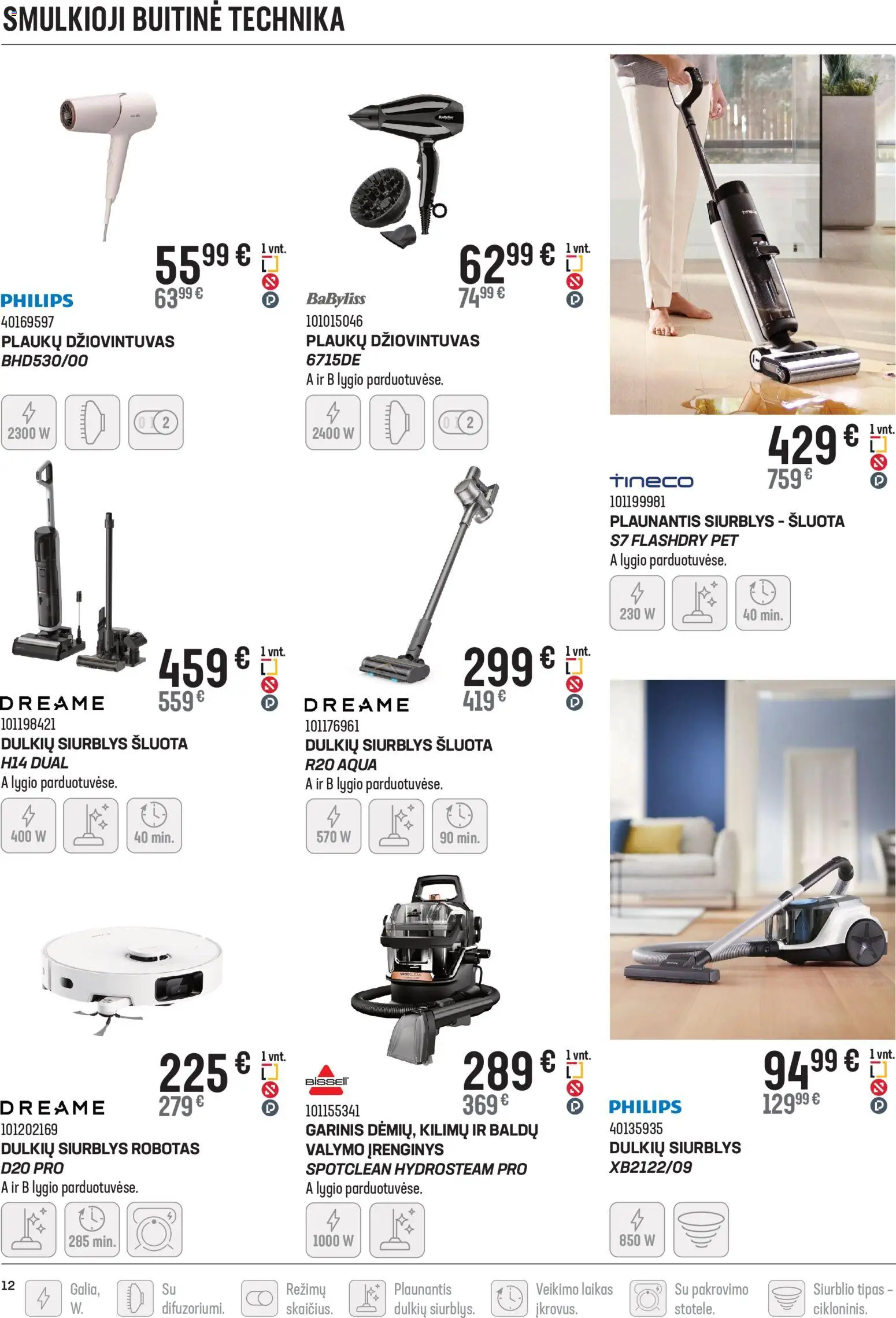 Senukai akcijos nuo 07.01.2026 | Puslapis: 12 | Prekių: Robotas, Plaukų džiovintuvas, Dulkių siurblys