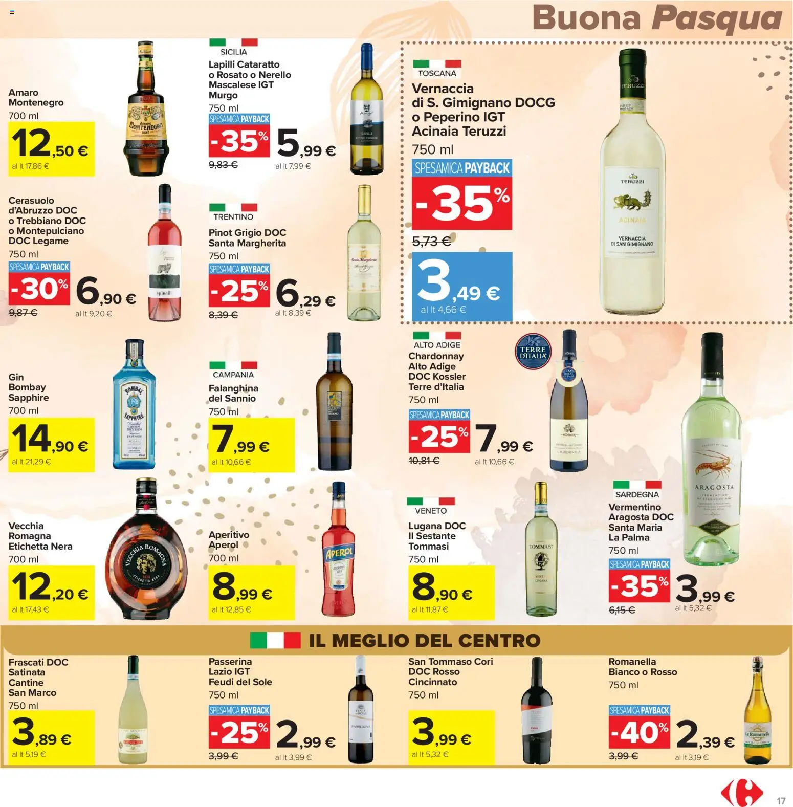 Volantino Carrefour del 24.03.2026 | Pagina: 17 | Prodotti: Aperol, Amaro, Aperitivo