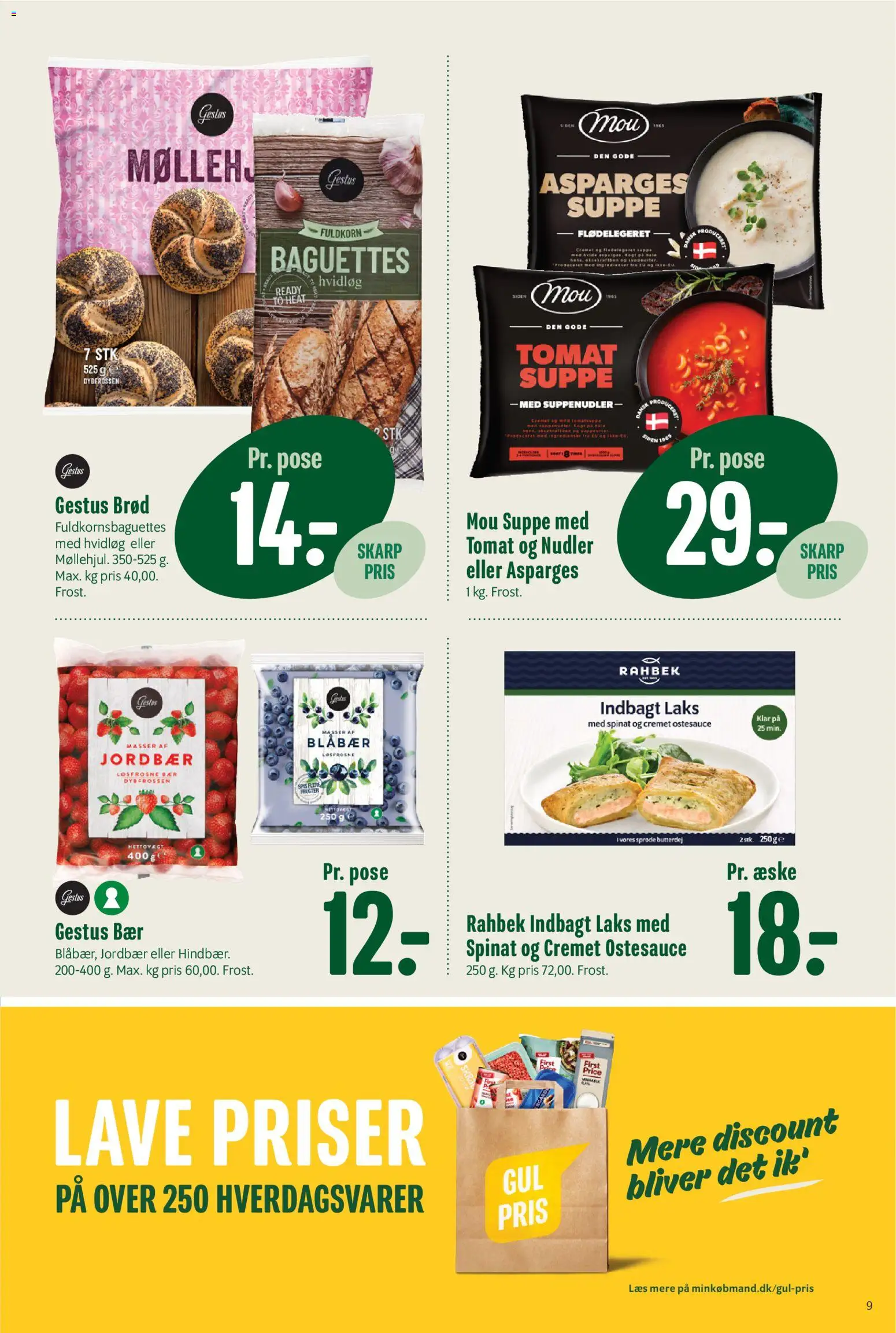 Min Købmand tilbudsavis – gyldig fra 27.12.2025 | Side: 9 | Produkter: Blåbær, Jordbær, Spinat, Asparges