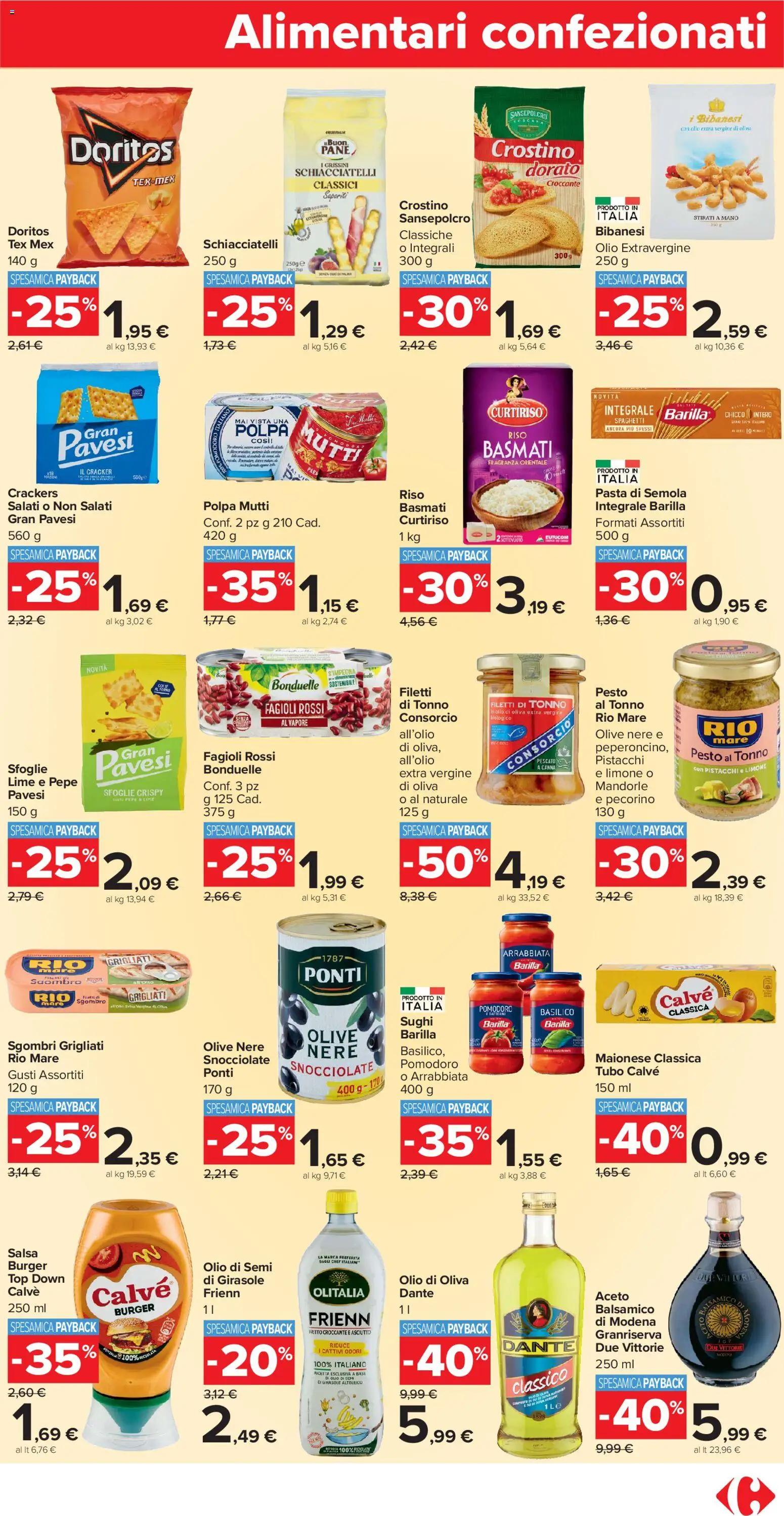 Volantino Carrefour del 04.11.2025 | Pagina: 15 | Prodotti: Pomodoro, Olio, Top, Mutti