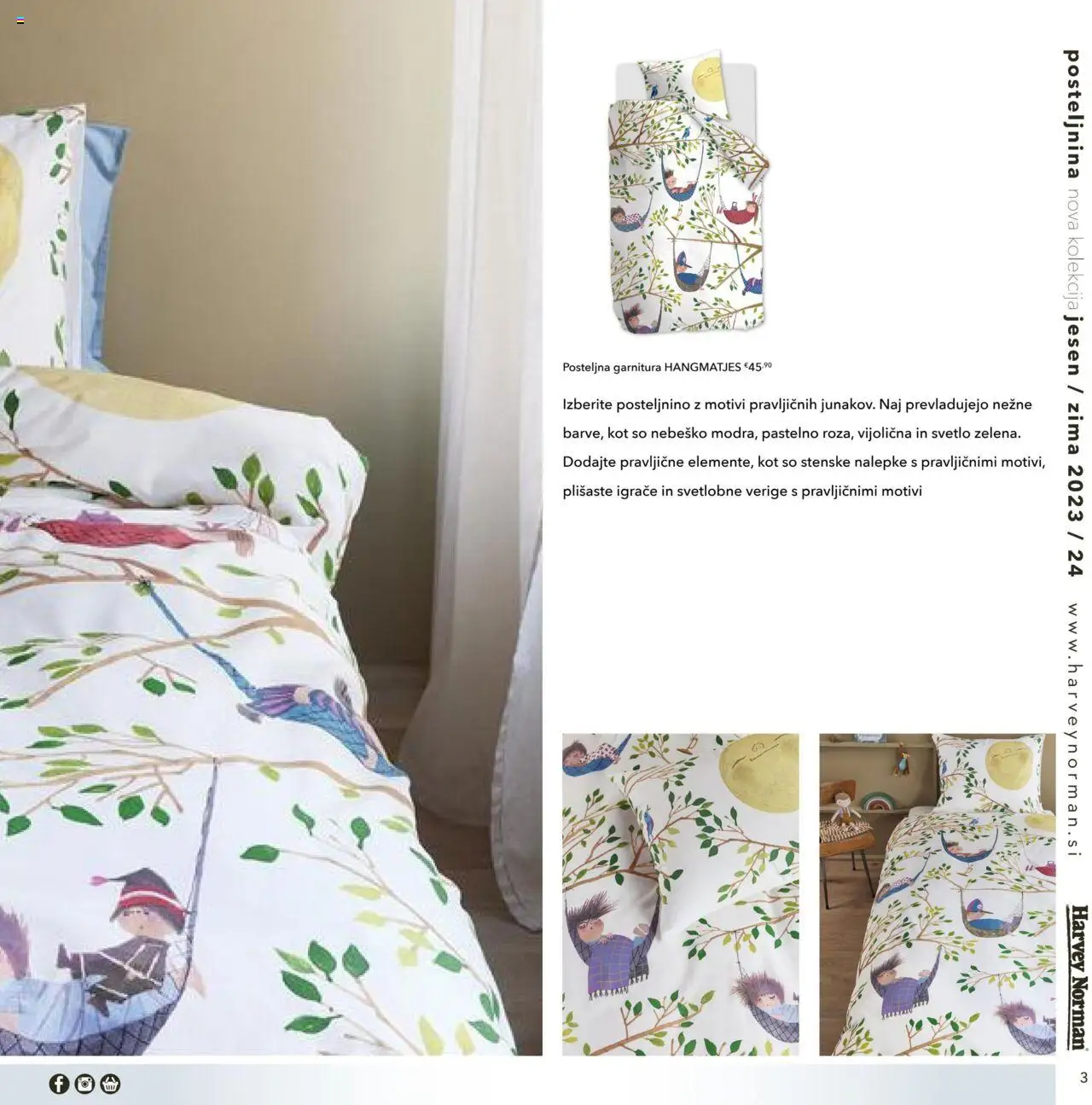 Harvey Norman katalog jesen zima nova otroška posteljnina │ velja od 01.10.2023 | Stran: 3 | Izdelki: Posteljnina