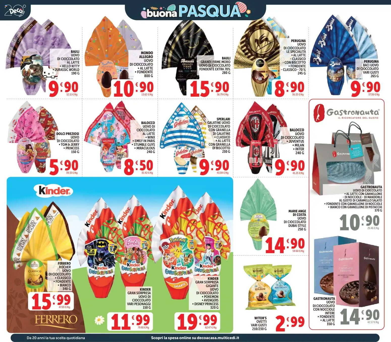 Volantino Decò del 27.03.2026 | Pagina: 2 | Prodotti: Cioccolato, Mandorle, Nocciole, Pistacchi