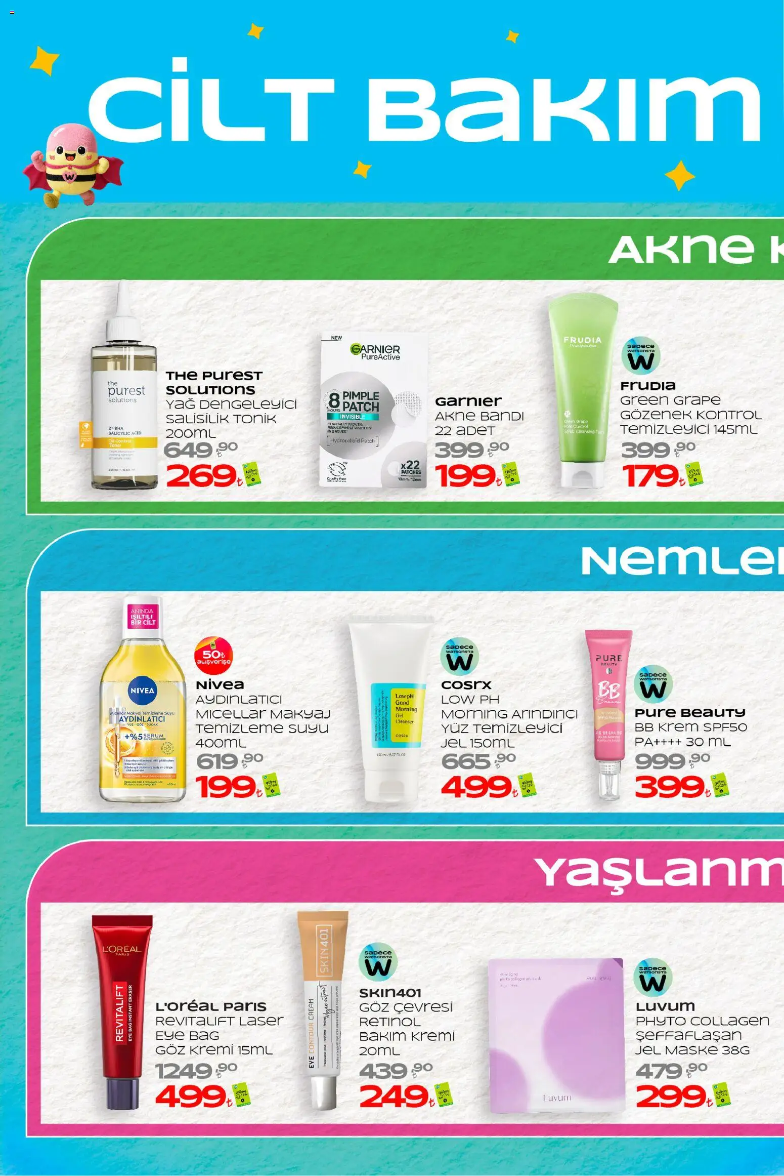 Watsons - Katalog - 02.01.2026 tarihinden itibaren geçerlidir | Sayfa: 6 | Ürünler: Makyaj, BB krem, Yağ, Toner