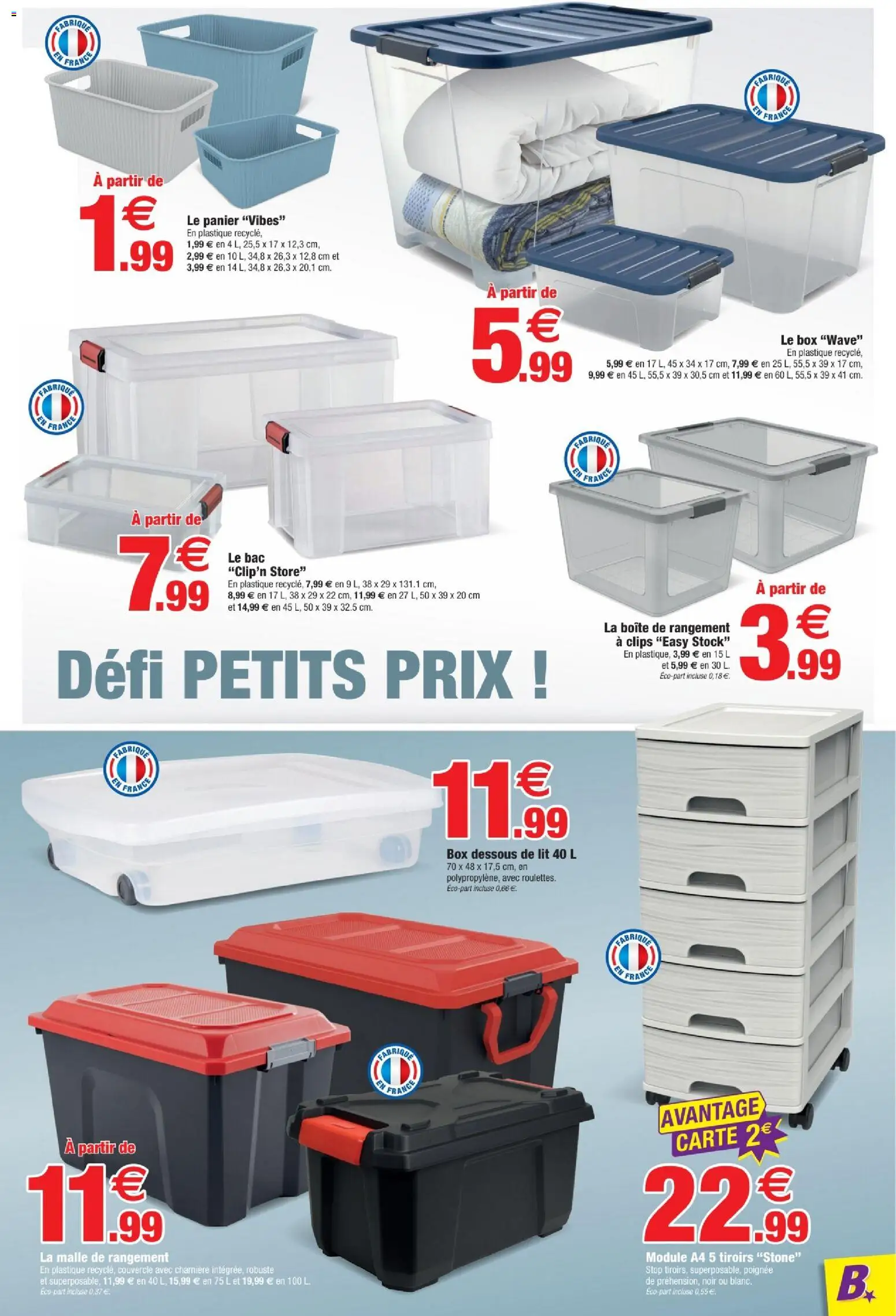 {H1} | Page: 11 | Produits: Lit, Tiroirs, Panier, Boîte de rangement