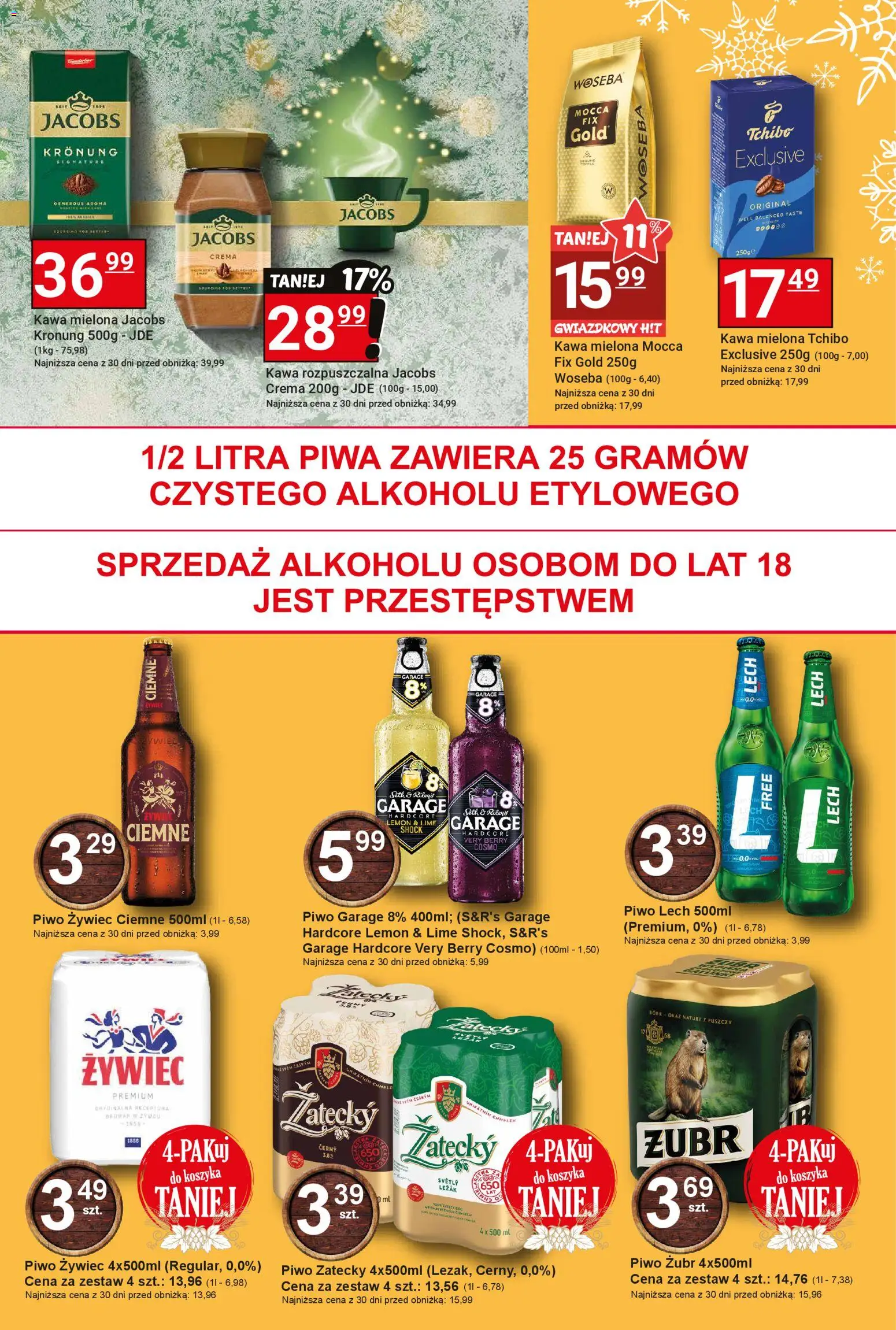 Hitpol Gazetka od 12.12.2025 | Strona: 9 | Produkty: Piwo żubr, Tchibo, Kawa, Piwo