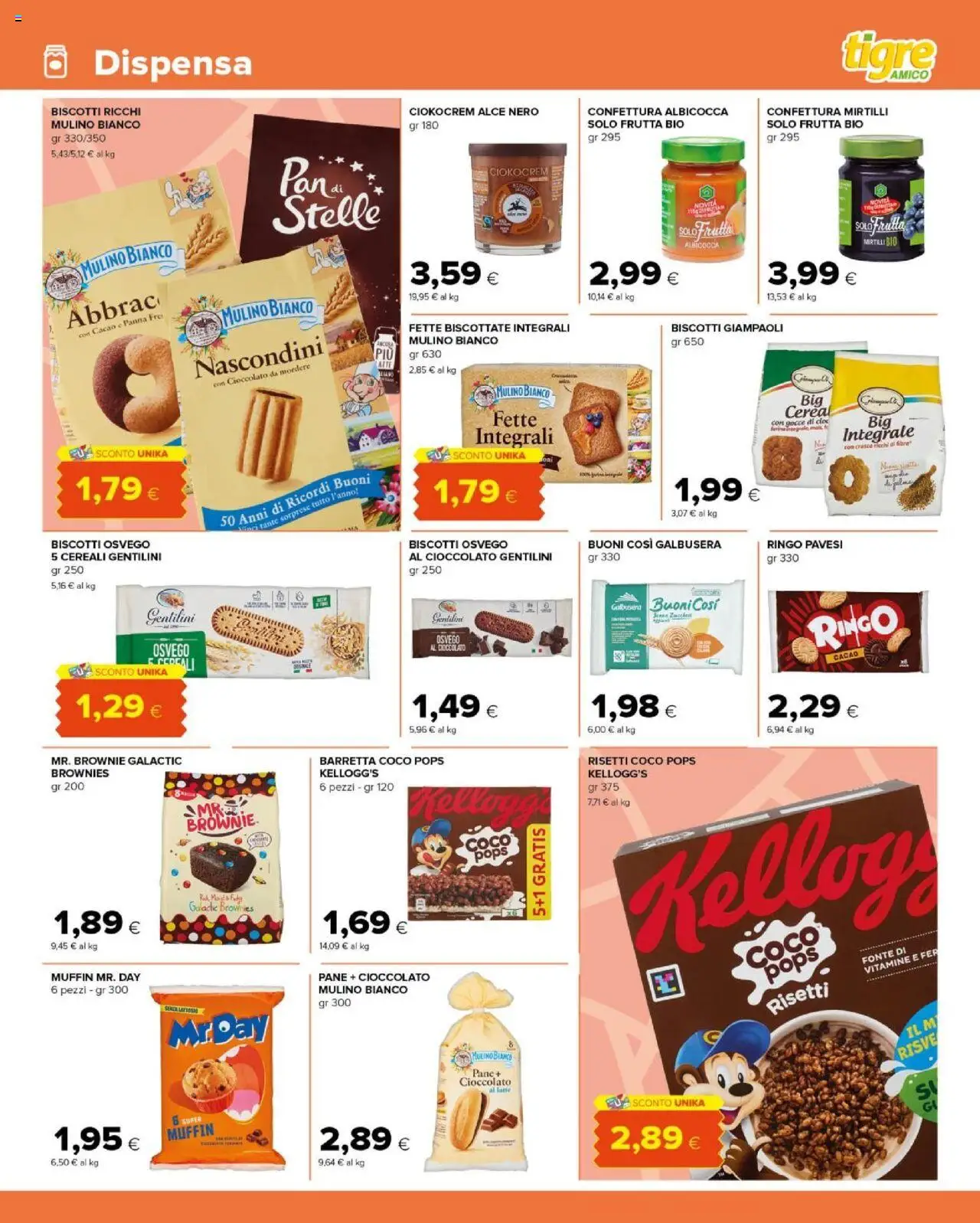 Volantino Tigre del 04.09.2025 | Pagina: 9 | Prodotti: Pane, Cereali, Panna, Fette biscottate