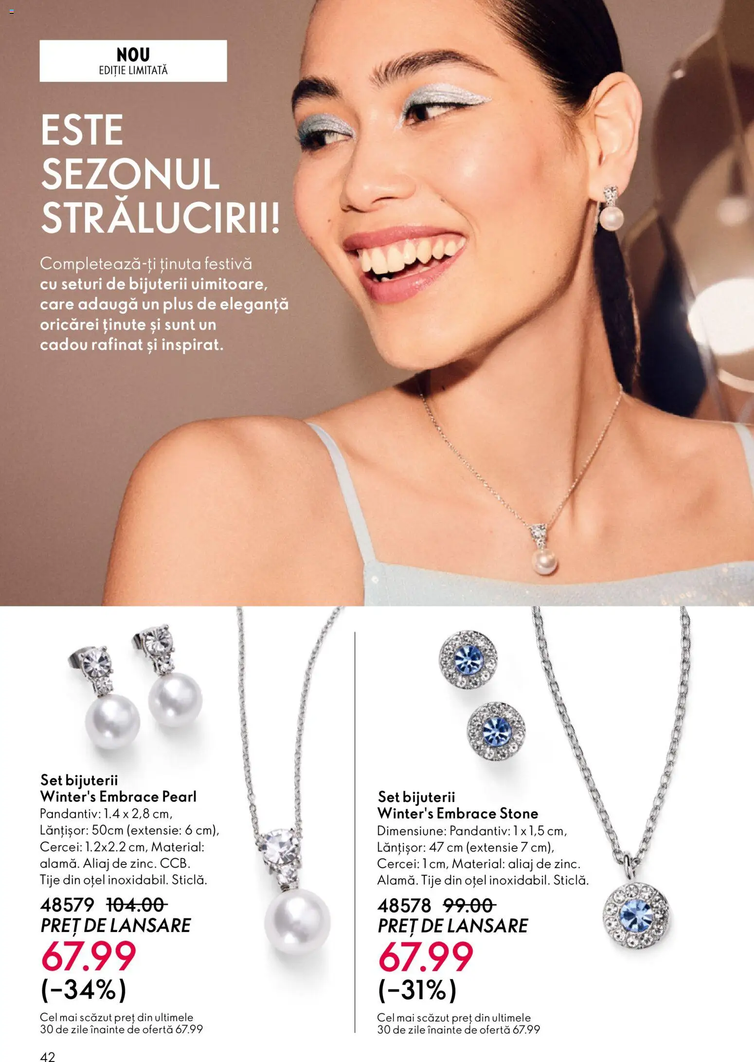 Noul catalog Oriflame – valabil de la 23.12.2025 | Pagină: 42 | Produse: Cercei