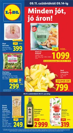 Lidl Akciós újság - amely érvényes a következő dátumtól: 11.09.2025
