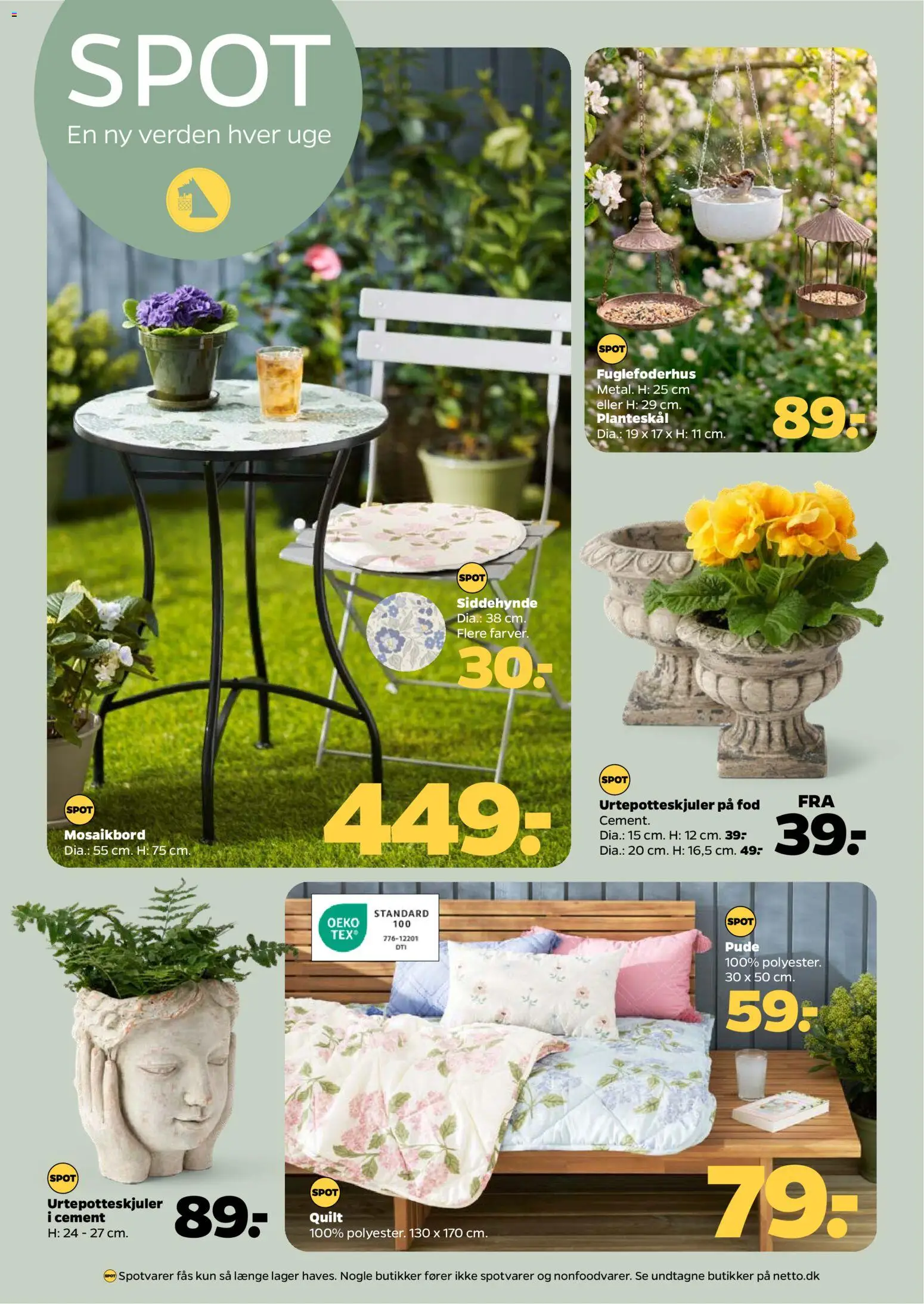 Netto tilbudsavis – gyldig fra 11.04.2026 | Side: 24 | Produkter: Pude, Urtepotteskjuler