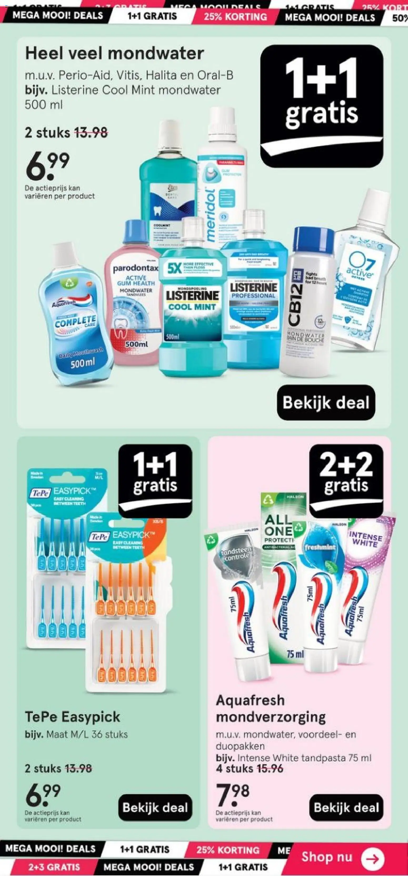 {H1} | Pagina: 28 | Producten: Tandpasta, Mondwater, Kan, Mondverzorging