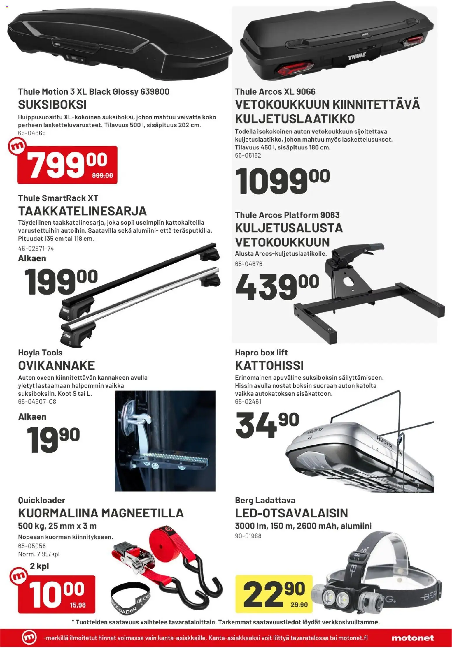 Motonet tarjoukset – voimassa 21.02.2026 alkaen | Sivu: 7 | Tuotteet: Kuormaliina