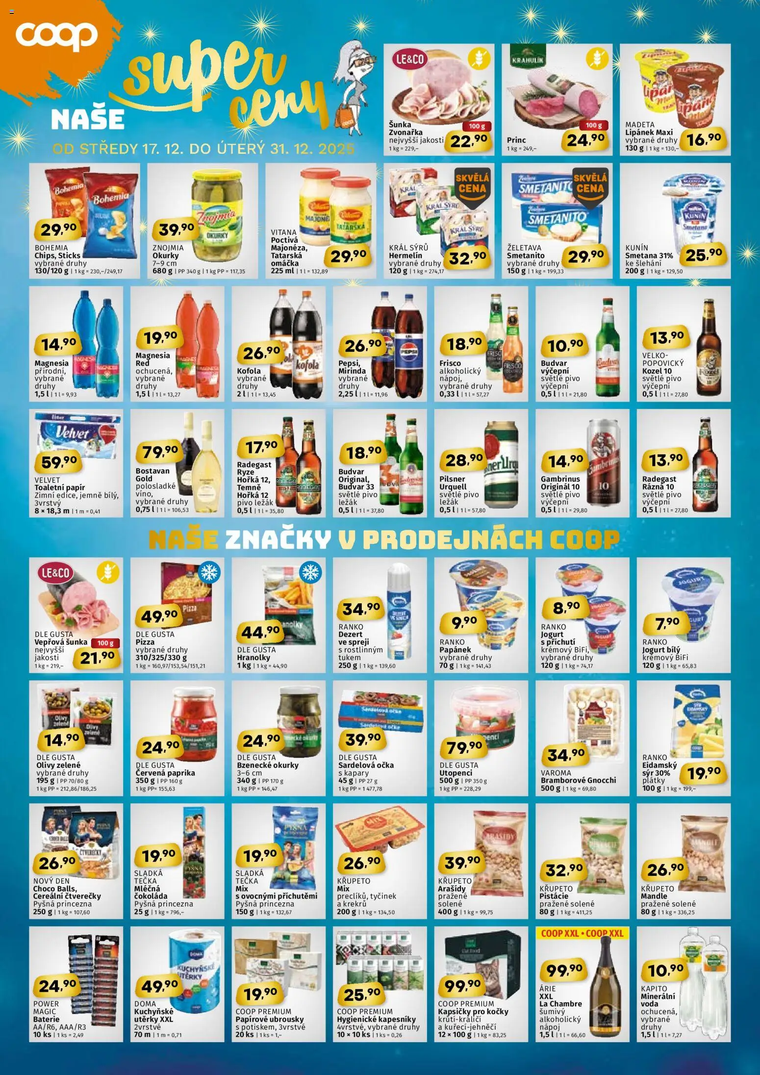 Coop leták - Jihočeský region od 17.12.2025 | Strana: 2 | Produkty: Čokoláda, Rýže, Frisco, Olivy